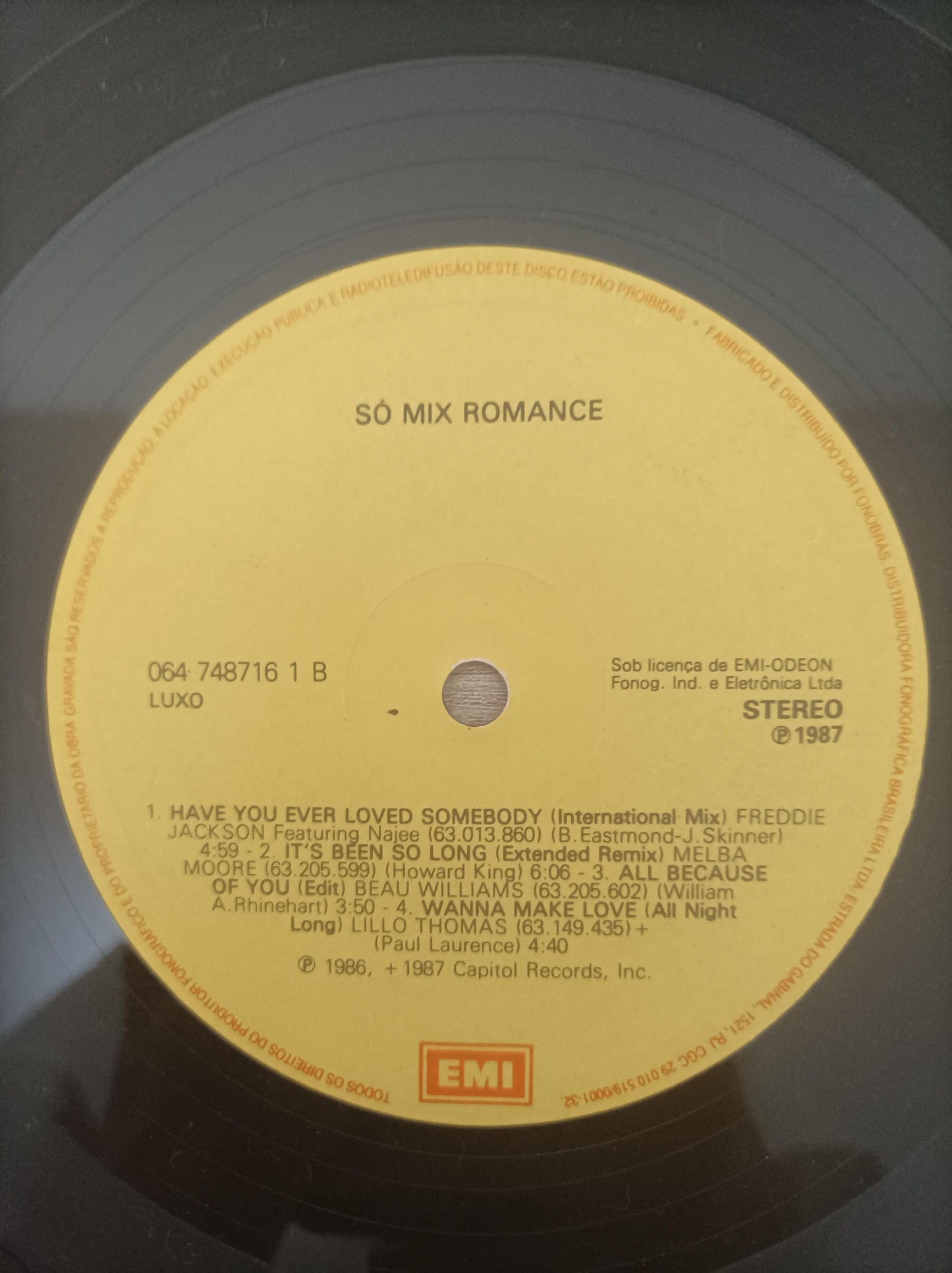 Lp Vinil Só Mix Romance