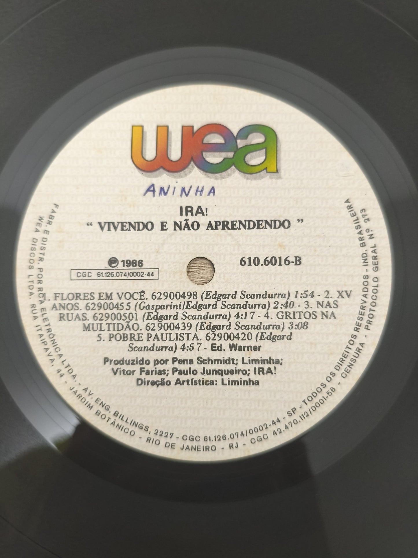 Lp Vinil Ira! Vivendo E Não Aprendendo