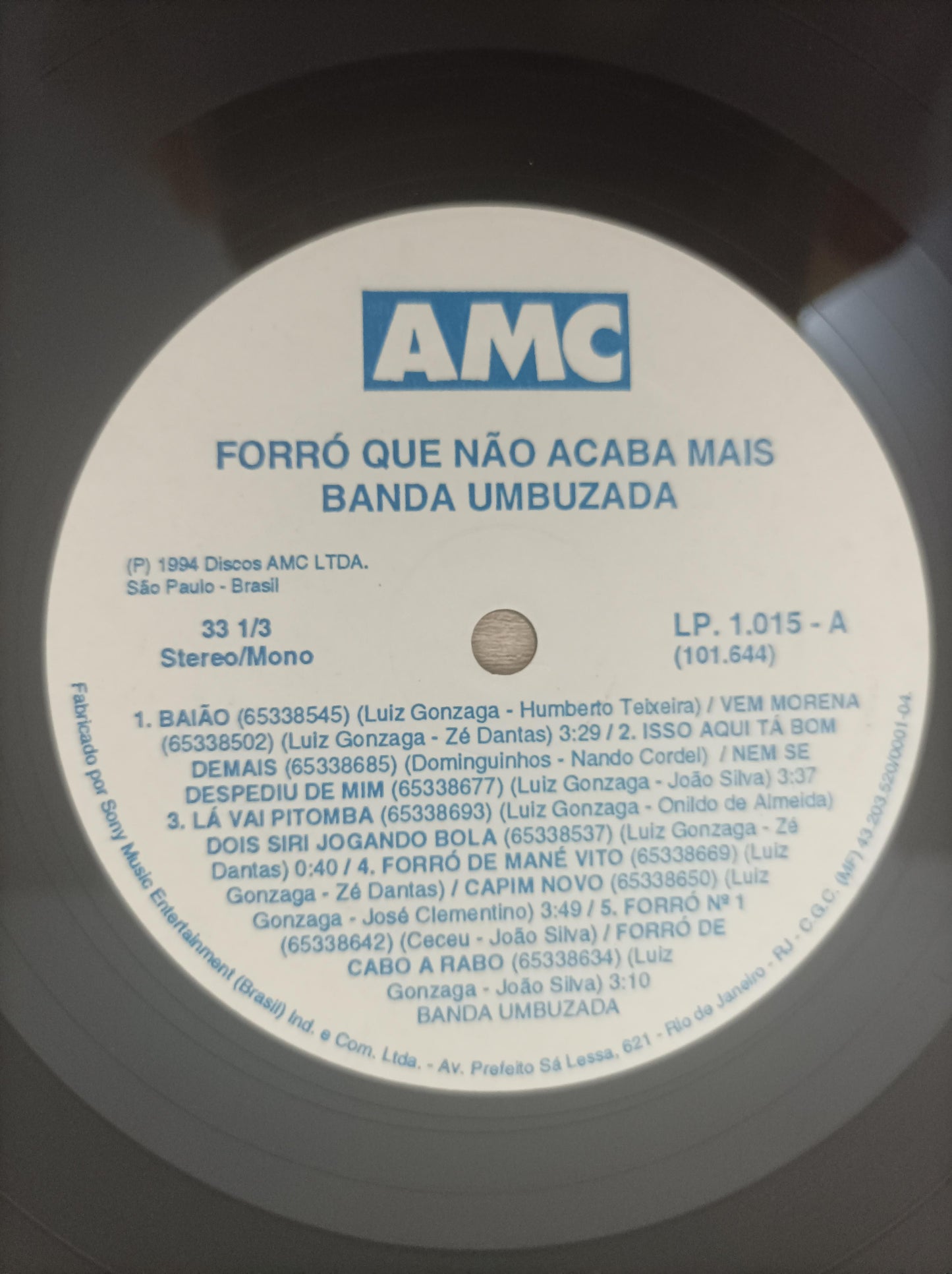 Lp Vinil Banda Umbuzada Forró Que Não Acaba Mais