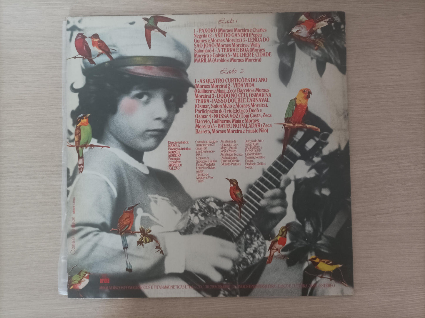 Disco Vinil 1981 Moraes Moreira Com Encarte A