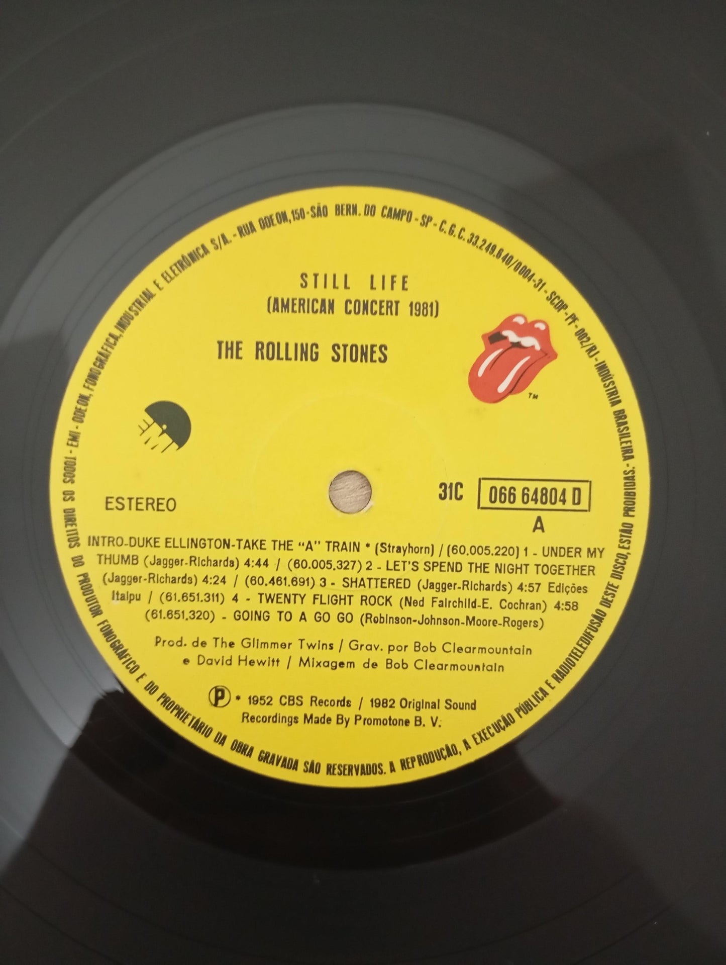 Lp Vinil Rolling Stones Still Life (Concert 1981) C Encarte