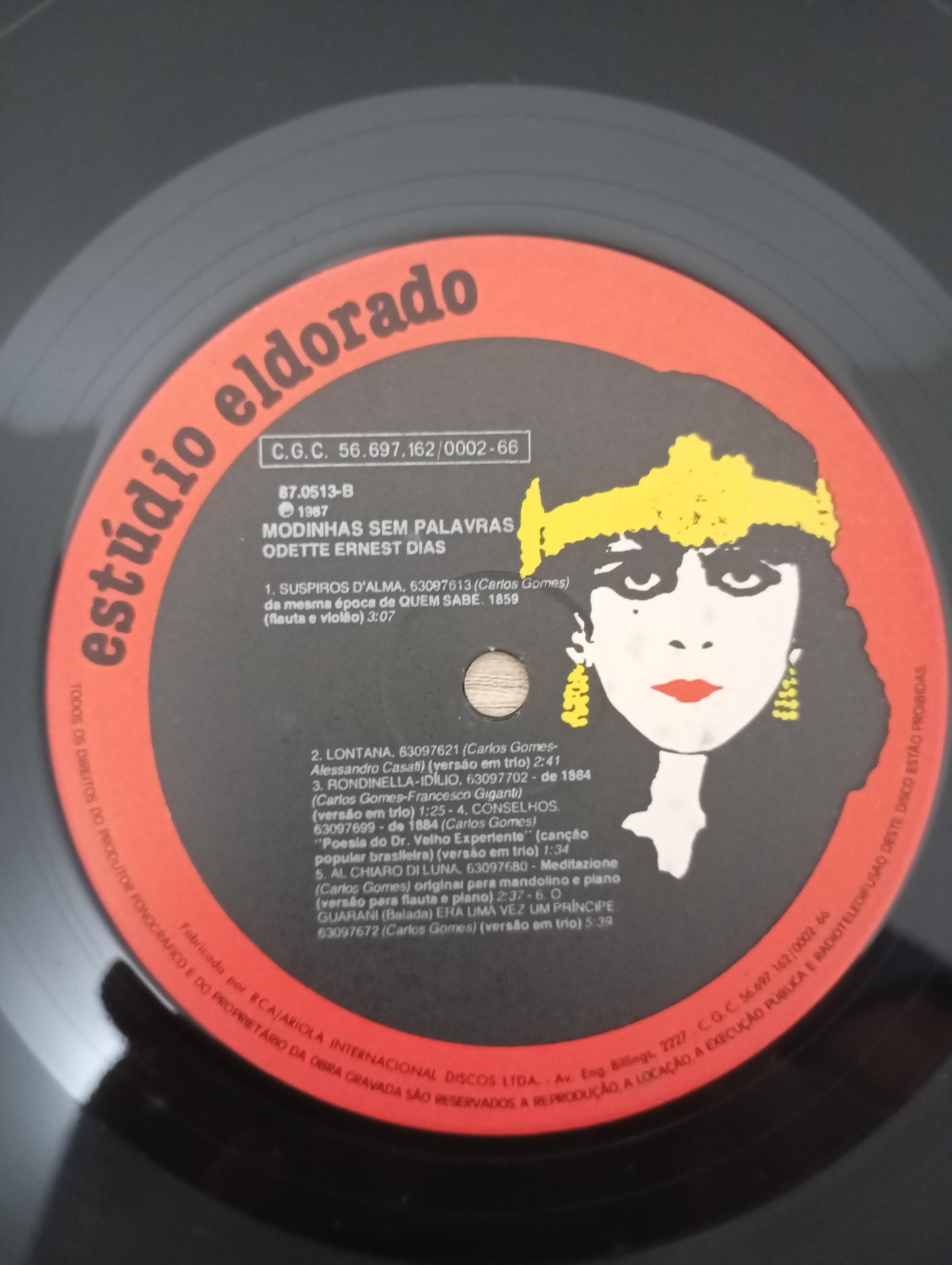 Lp Vinil Odette Dias Modinhas Sem Palavras De Carlos Gomes
