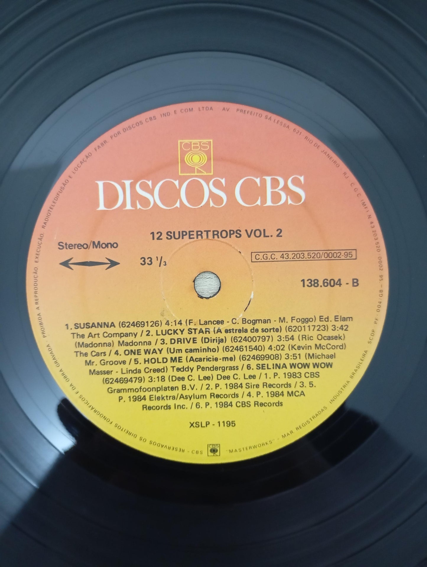 Lp Vinil 12 Supertops Vol. 2