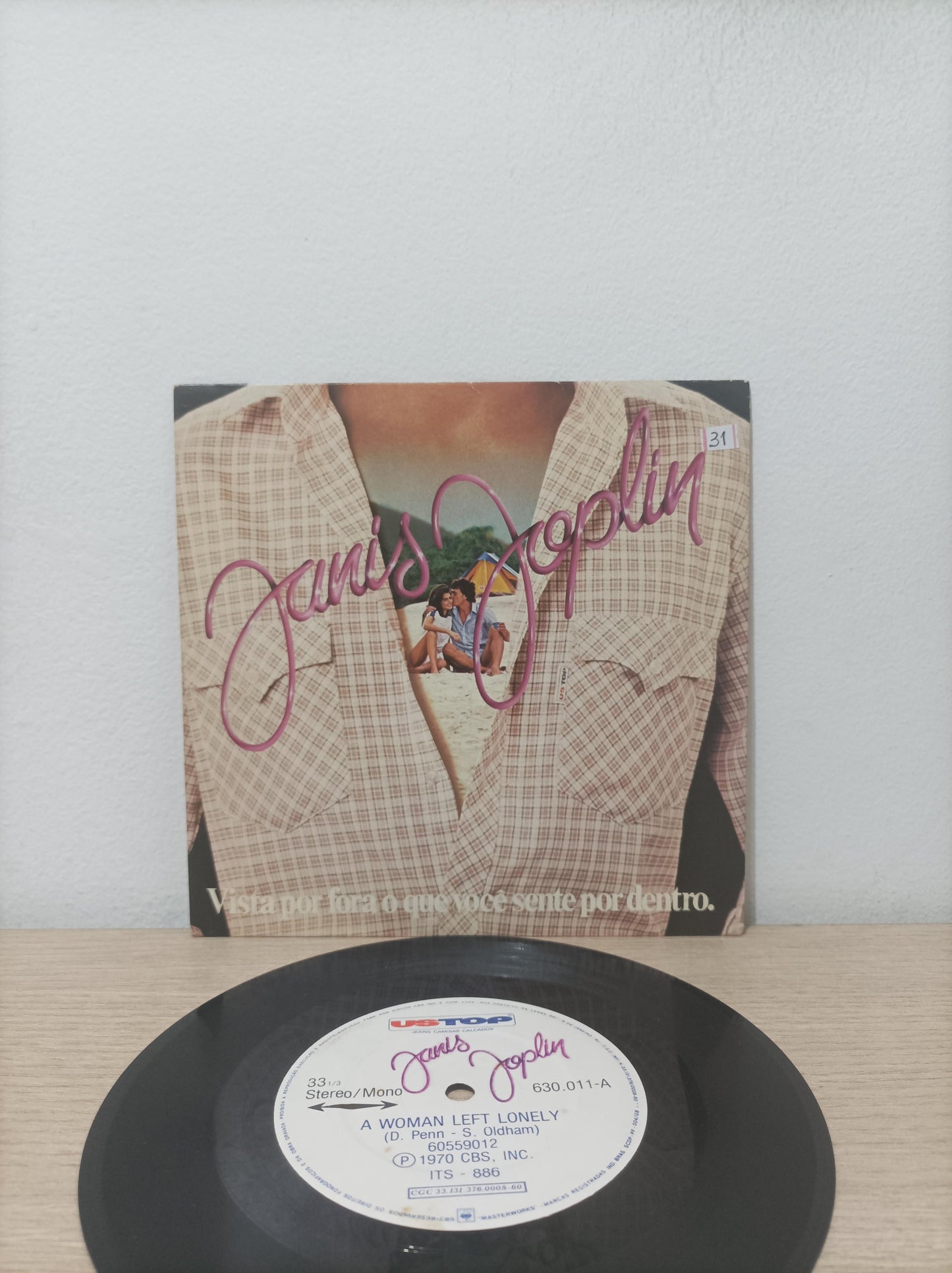 Compacto Vinil Janis Joplin Vista fora que você sente dentro