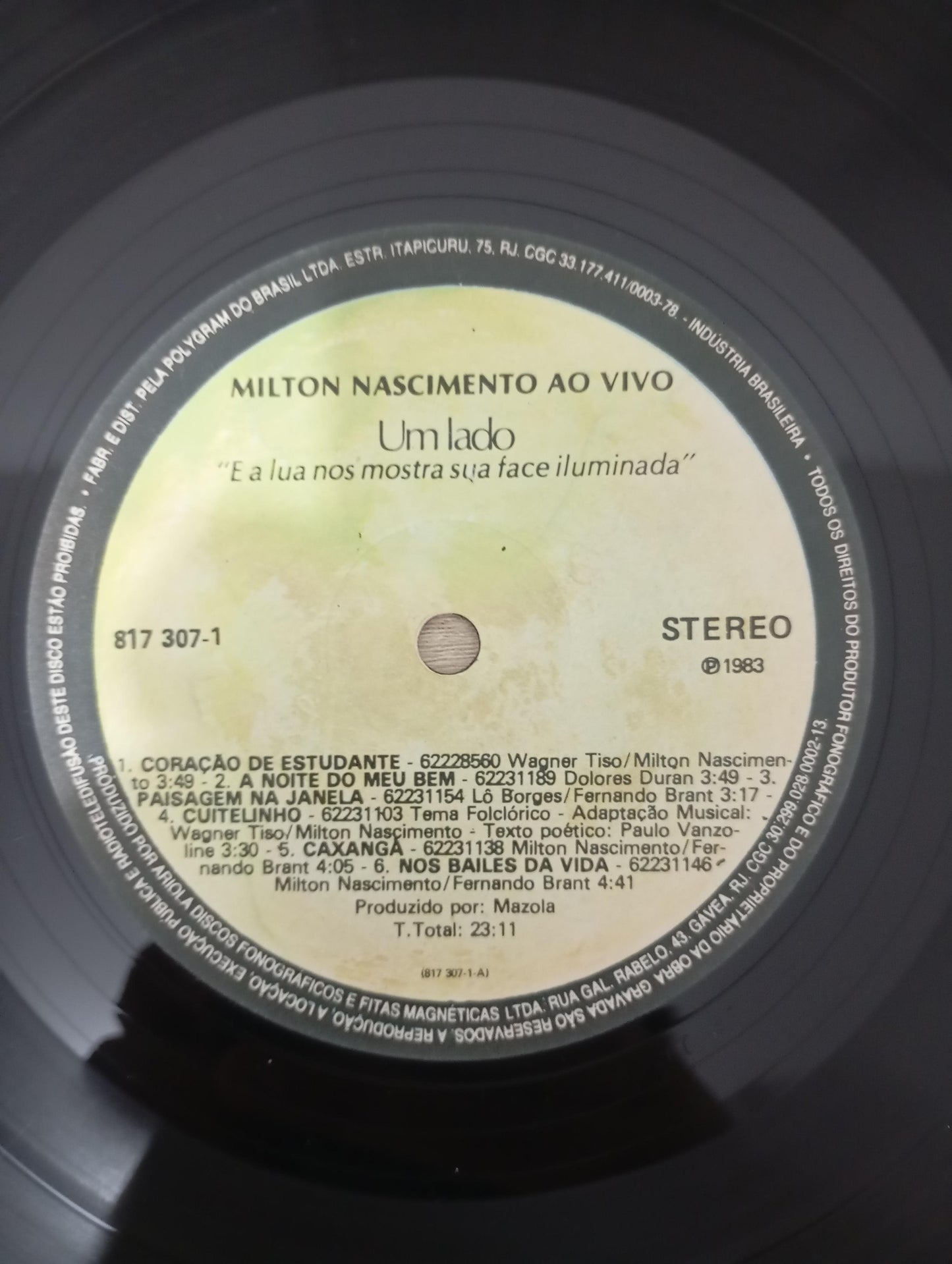 Lp Vinil Milton Nascimento Ao Vivo Capa Dupla Com Encarte