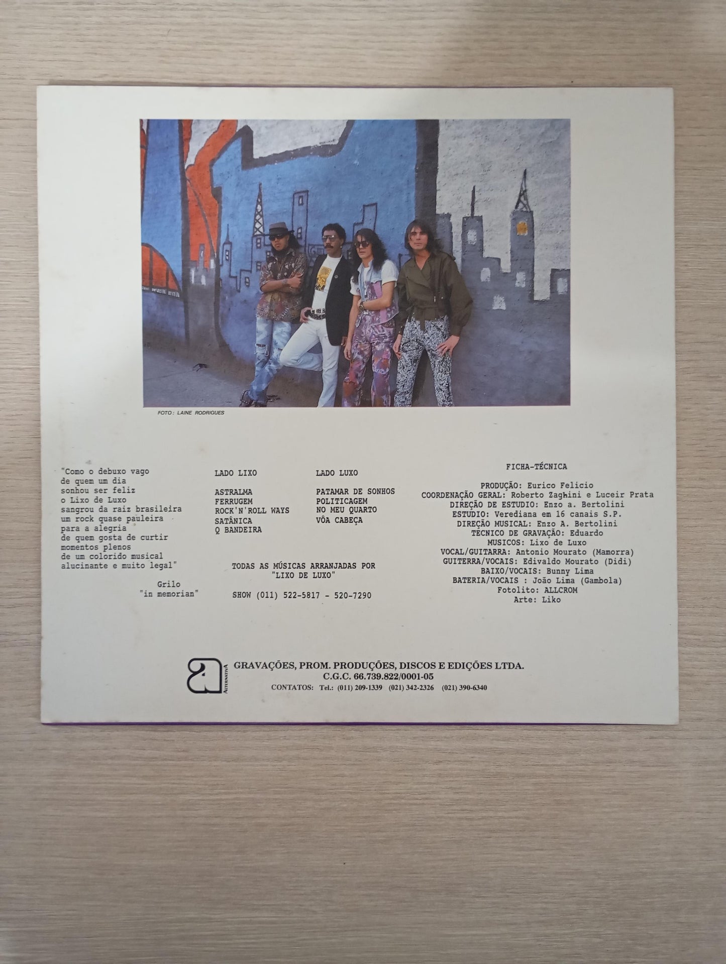 Lp Vinil Lixo De Luxo Politicagem Com Encarte