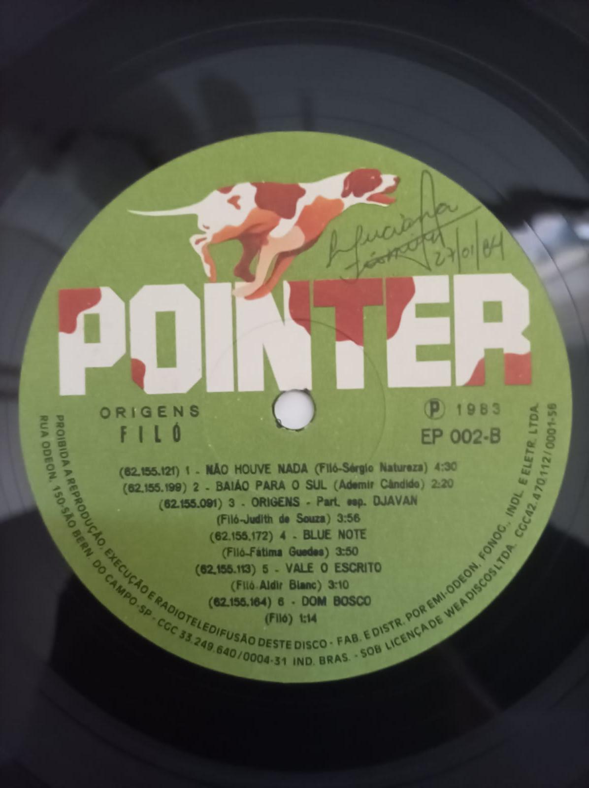 Lp Vinil Filó Origens Com Encarte