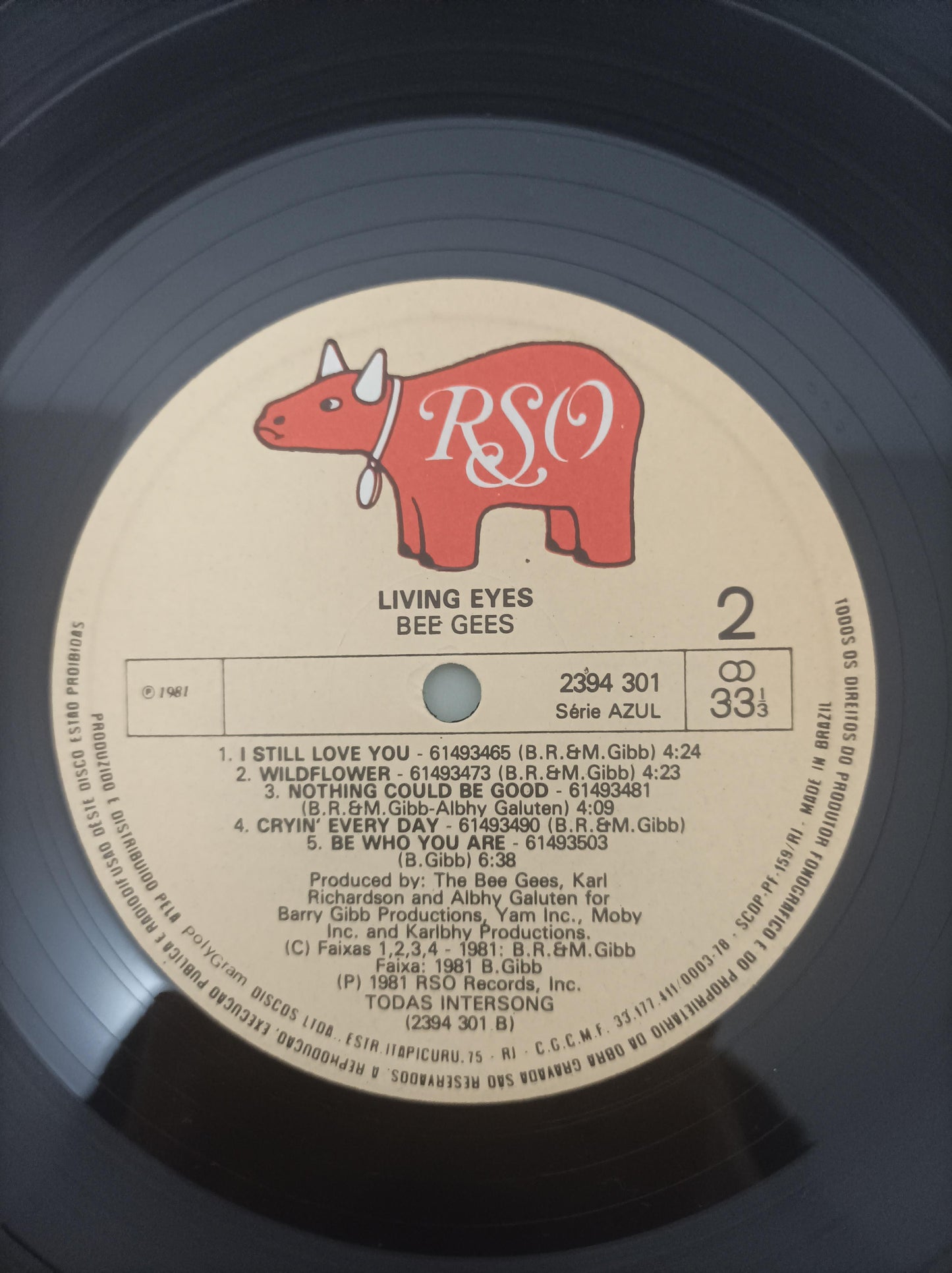 Lp Vinil Bee Gees Living Eyes Capa Dupla Com Encarte