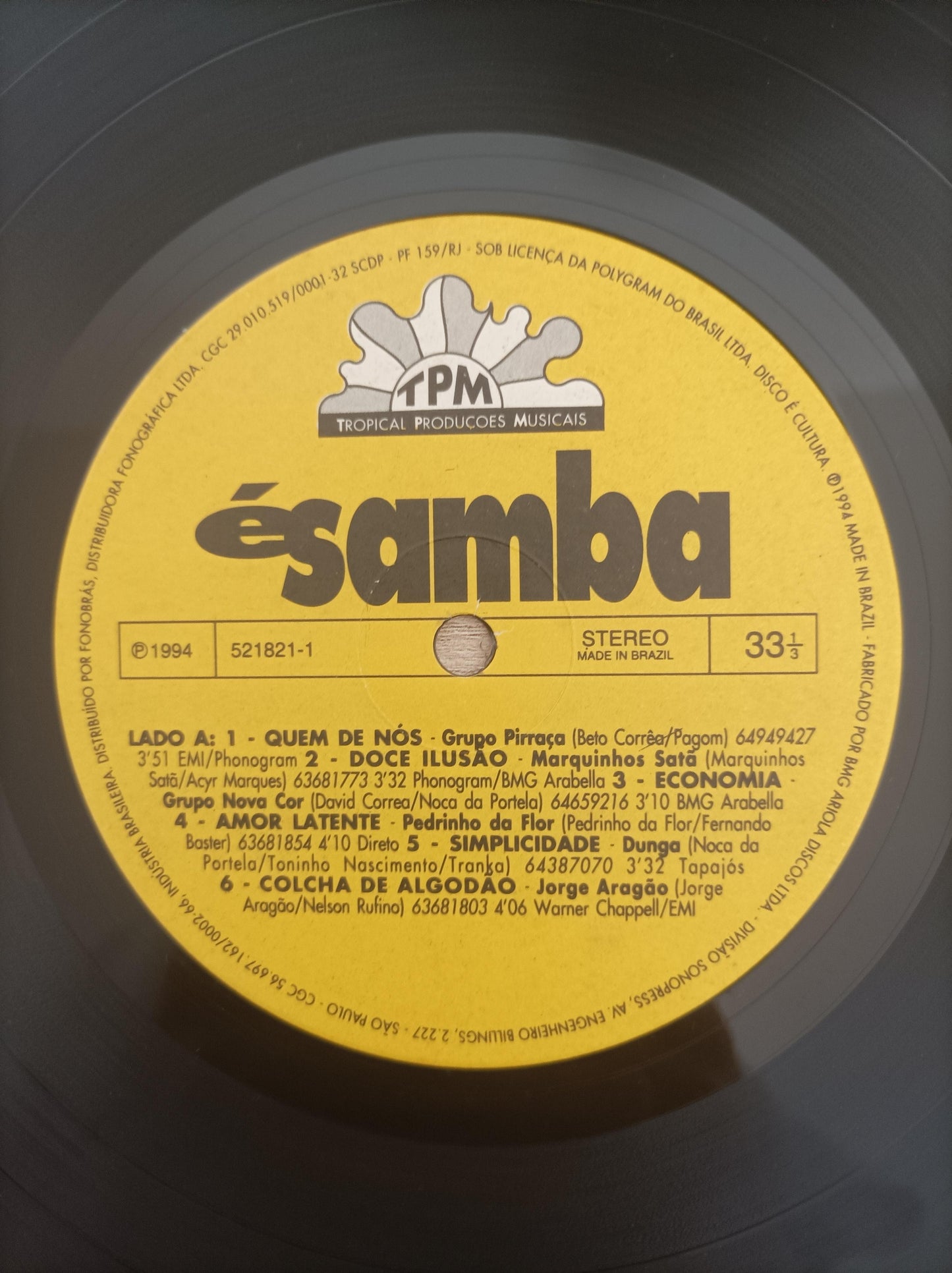 Lp Vinil É Samba