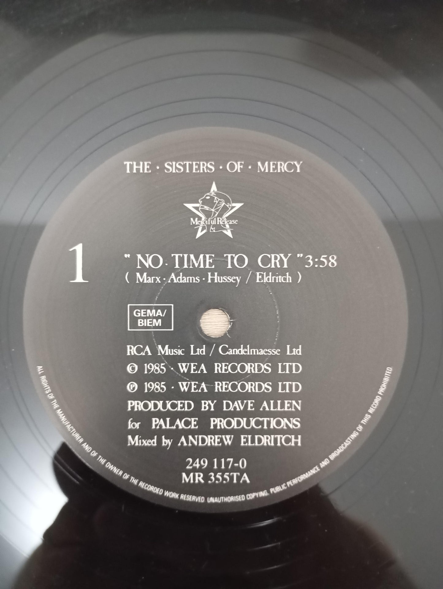 Lp Vinil The Sisters Of Mercy No Time To Cry Importado