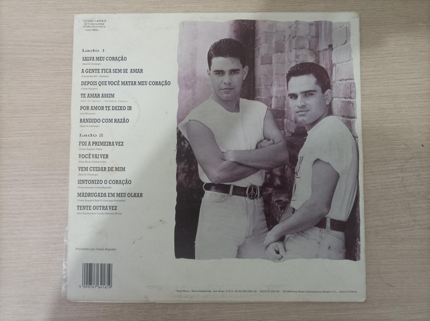 Lp Vinil Zezé Di Camargo & Luciano 1994 Com Encarte
