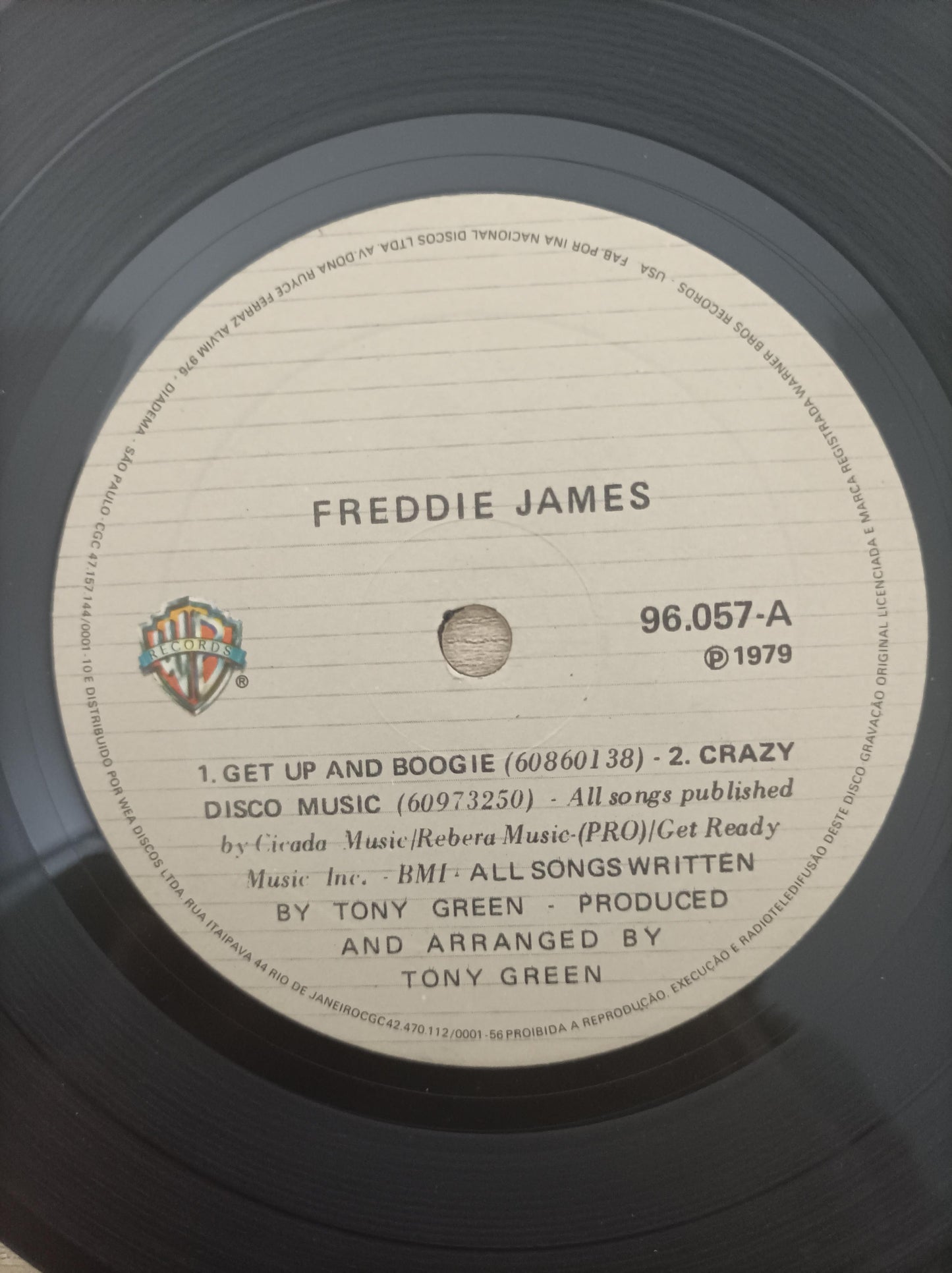 Vinil Compacto Freddie James Get Up And Boogie