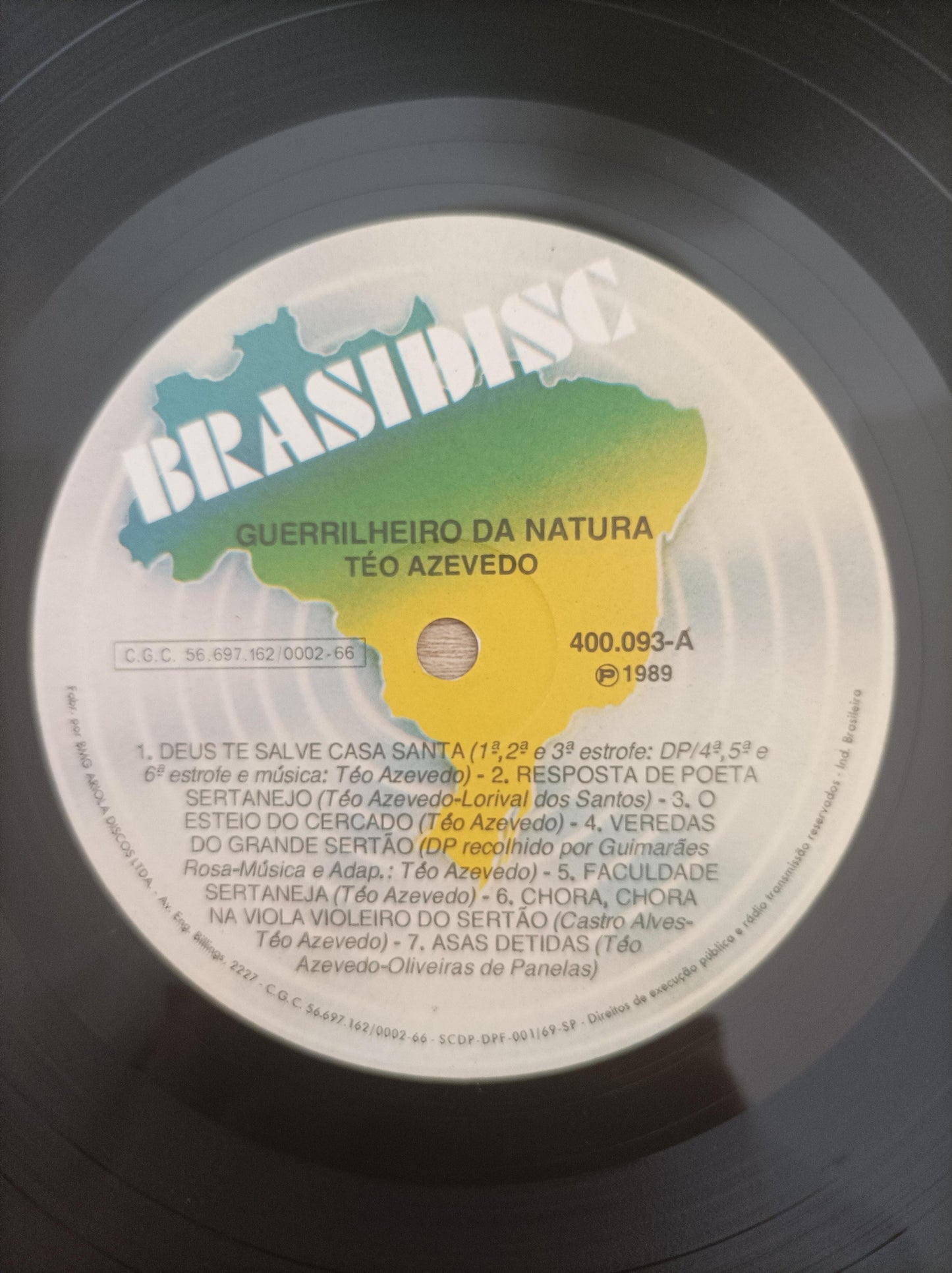 Lp Vinil Teo Azevedo Guerrilheiro Da Natura