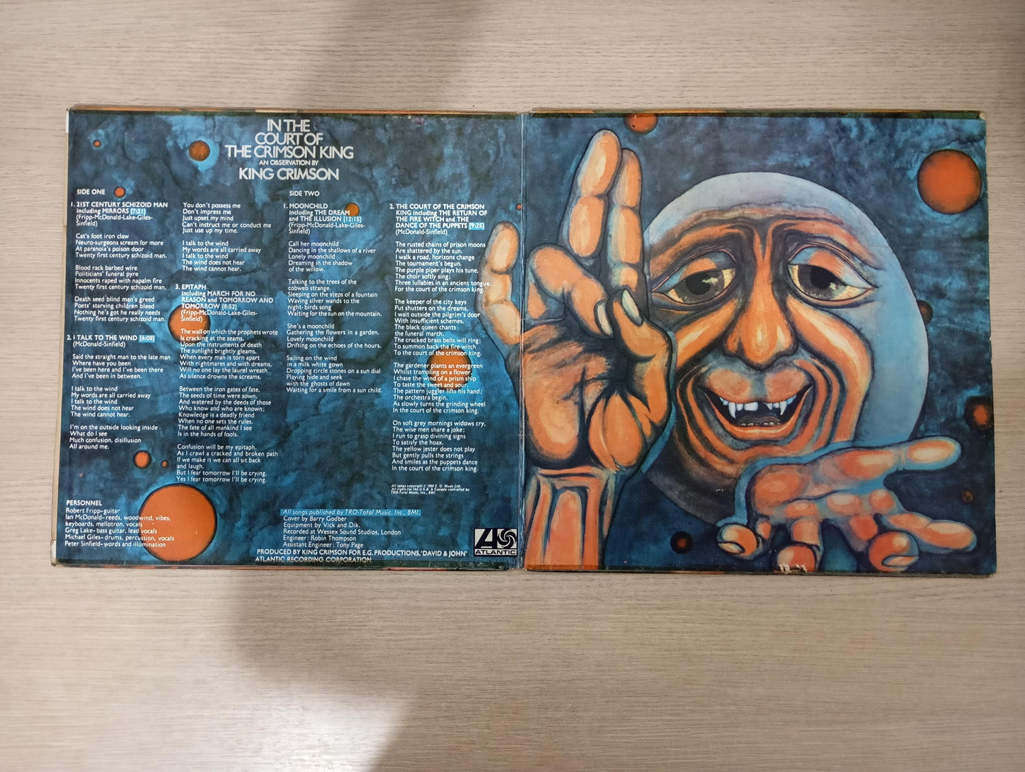 Lp Vinil King Crimson In The Court Of The Crimson King