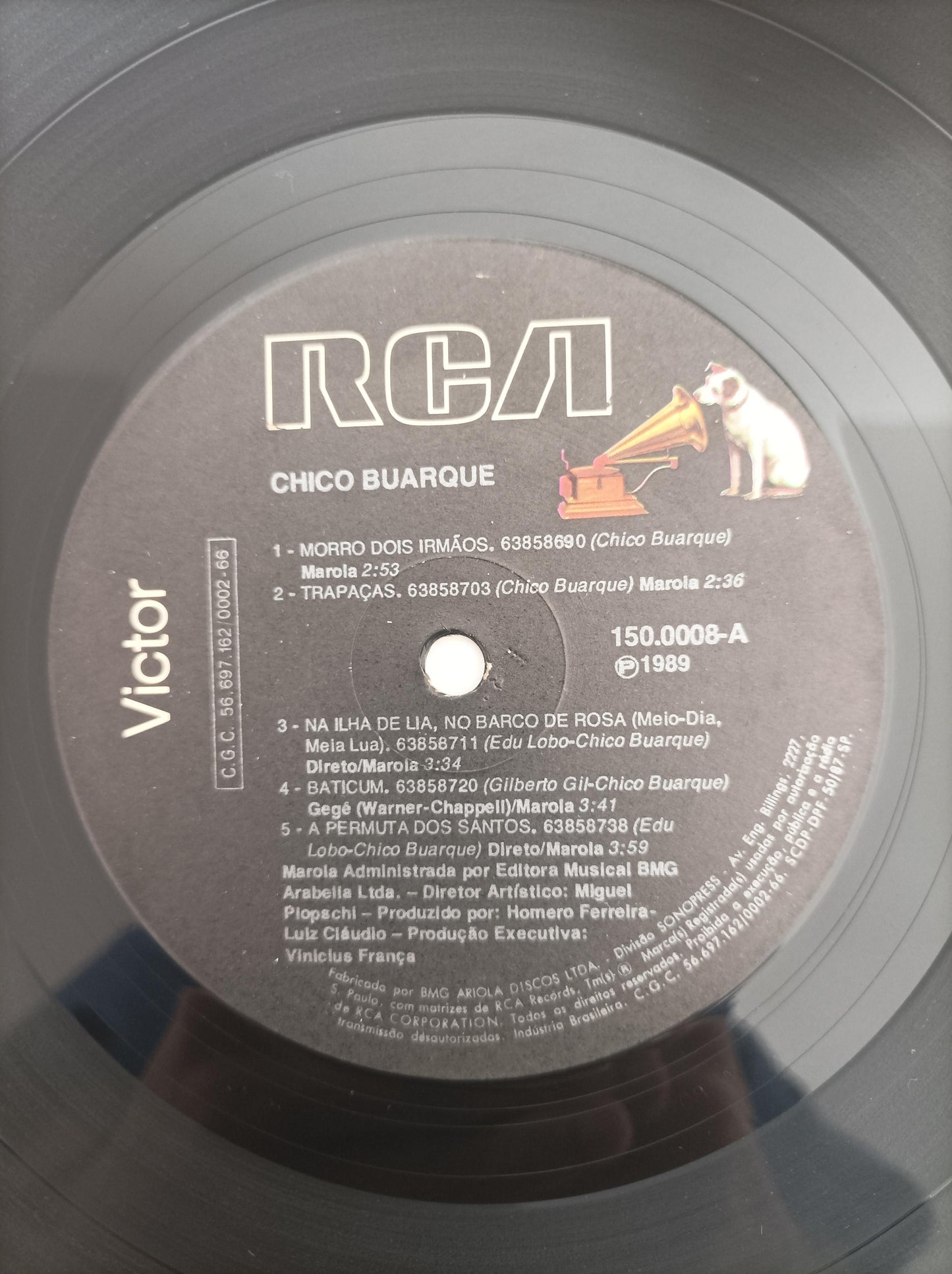 Disco Vinil 1989 Chico Buarque Com Encarte A