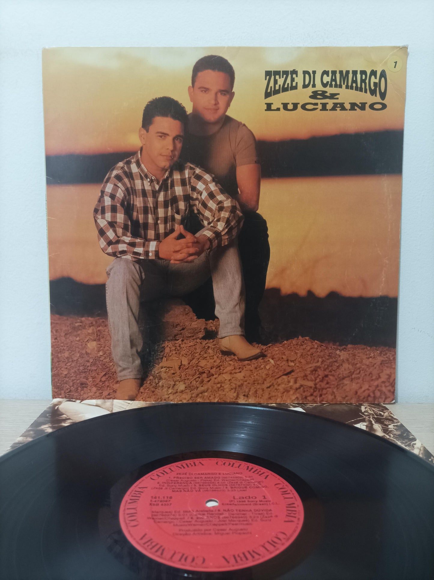 Lp Vinil Zezé Di Camargo & Luciano 1996 Com Encarte