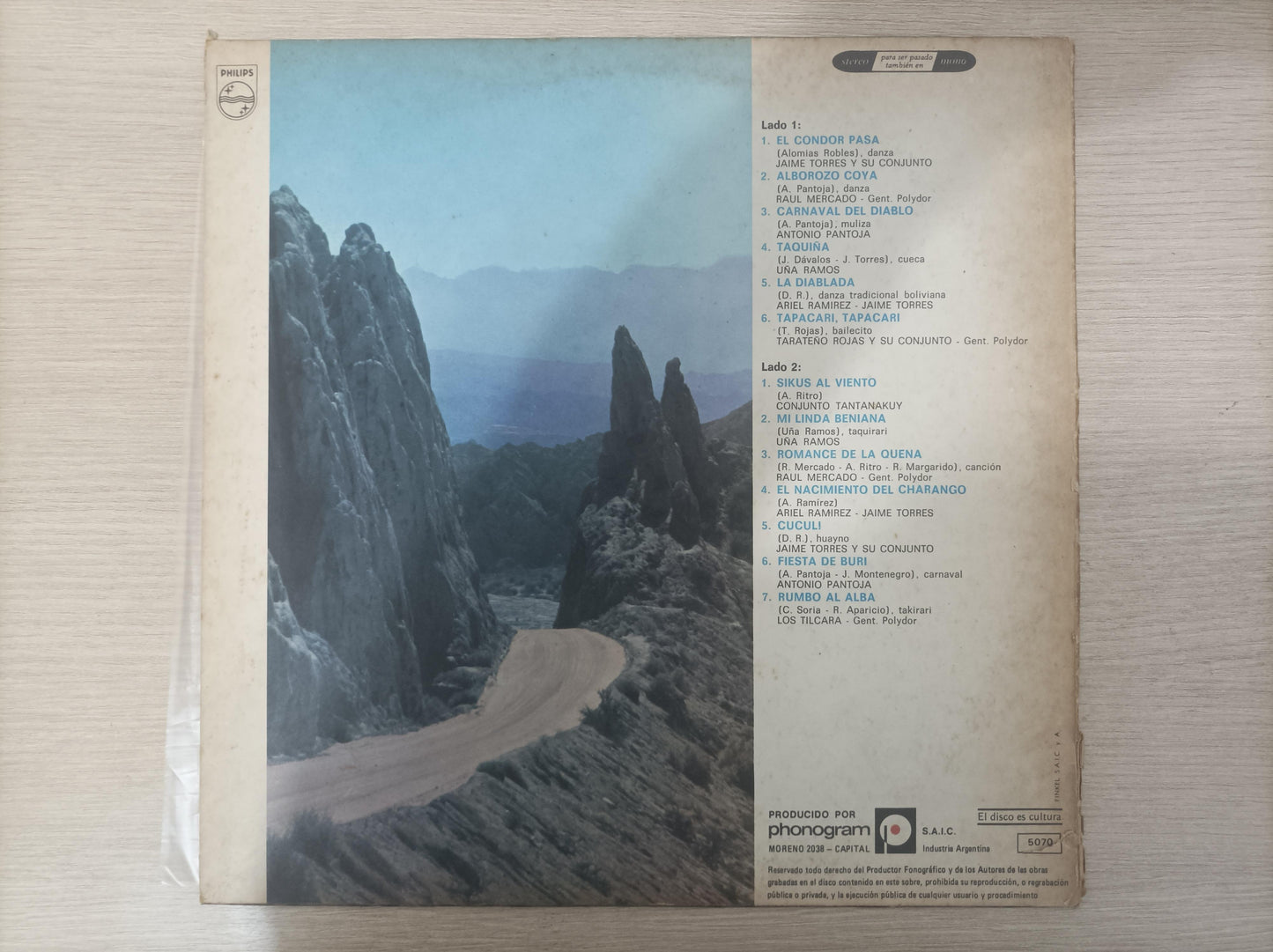Lp Vinil Jaime Torres Y Su Conjunto Altiplano Importado