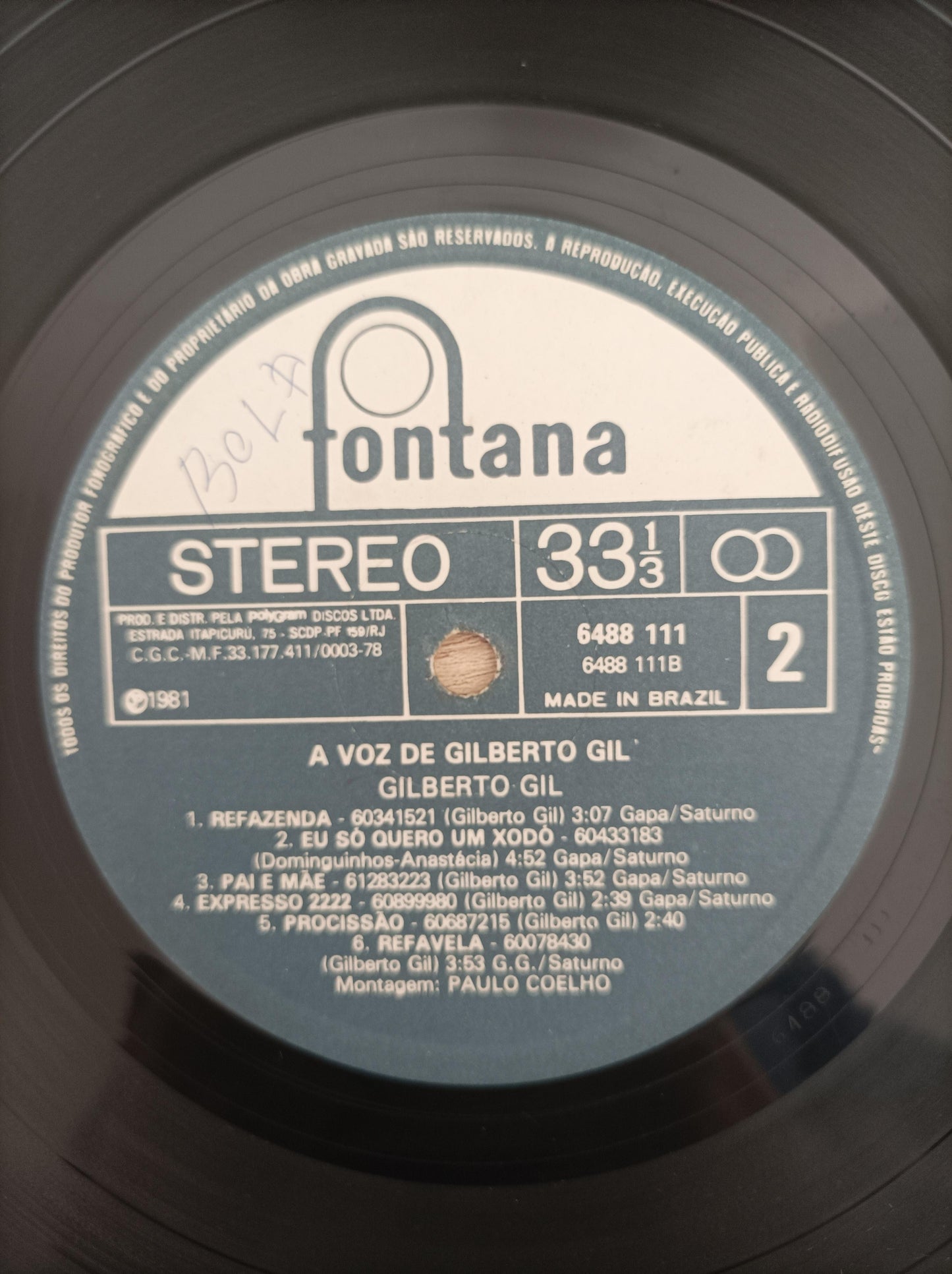 Lp Vinil Gilberto Gil A Voz de