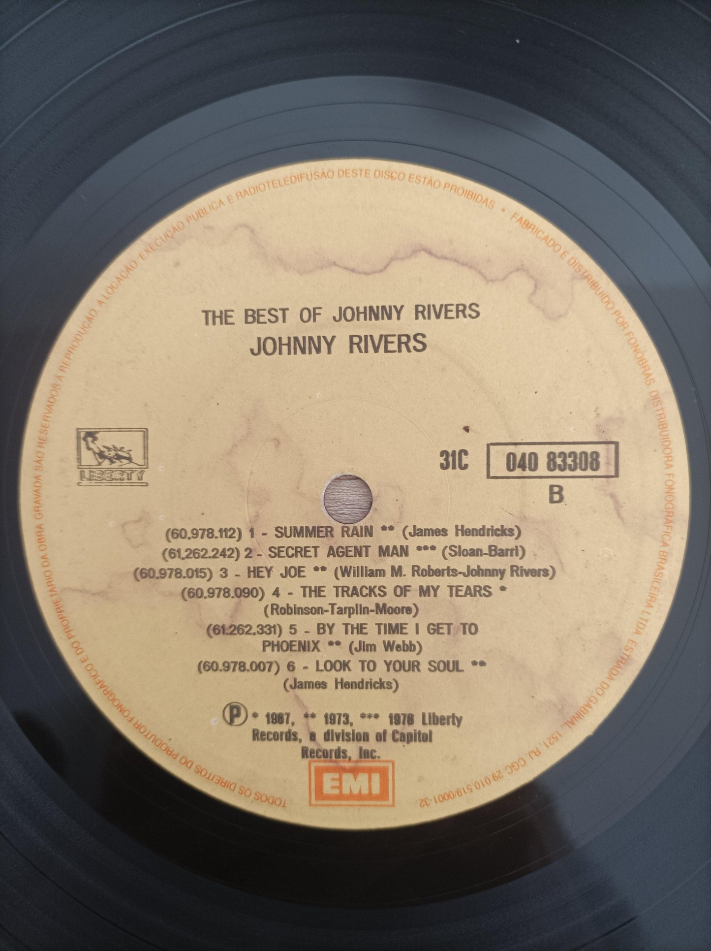 Lp Vinil Johnny Rivers The Best Of