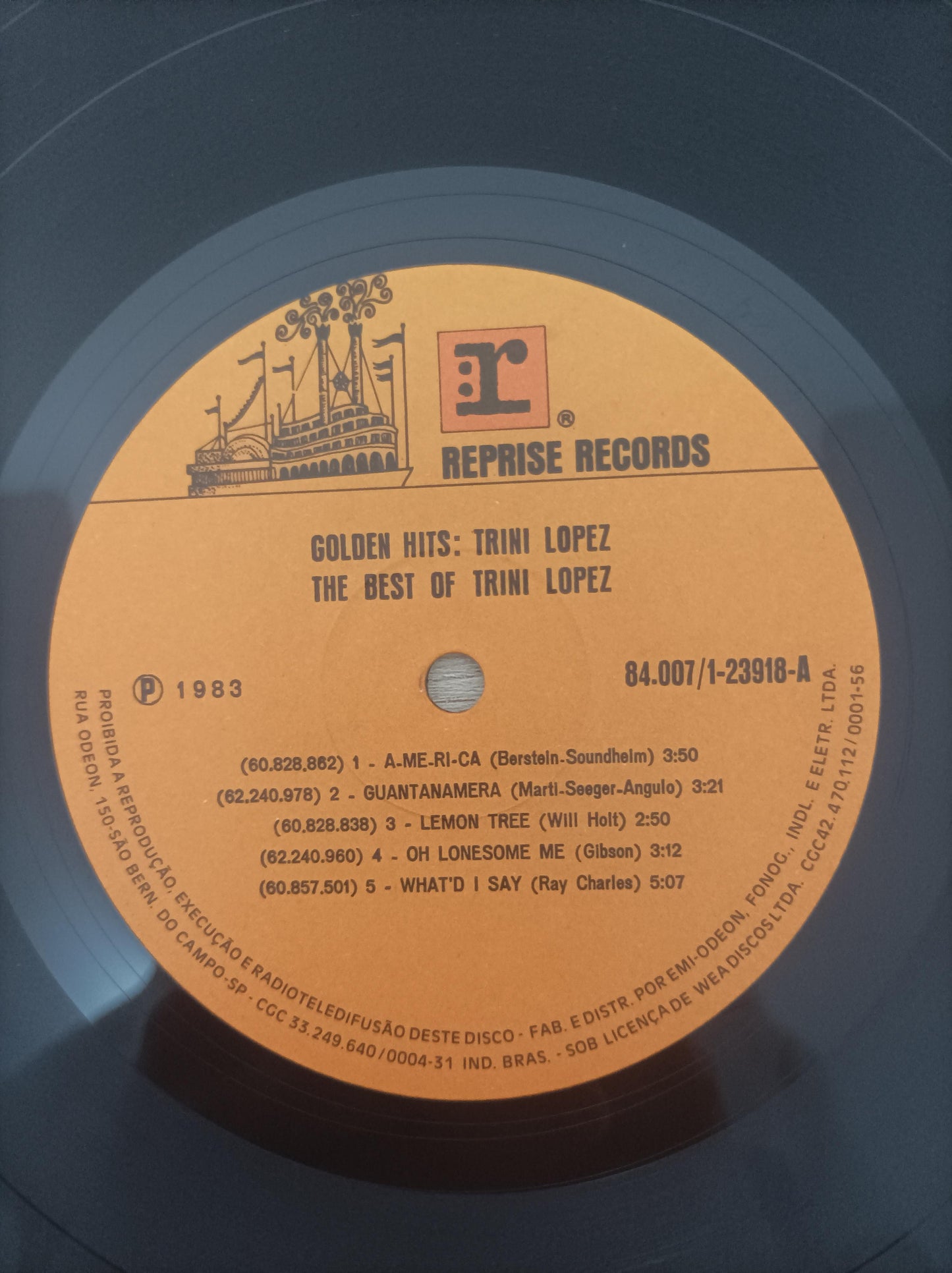 Lp Vinil Trini Lopez Golden Hits