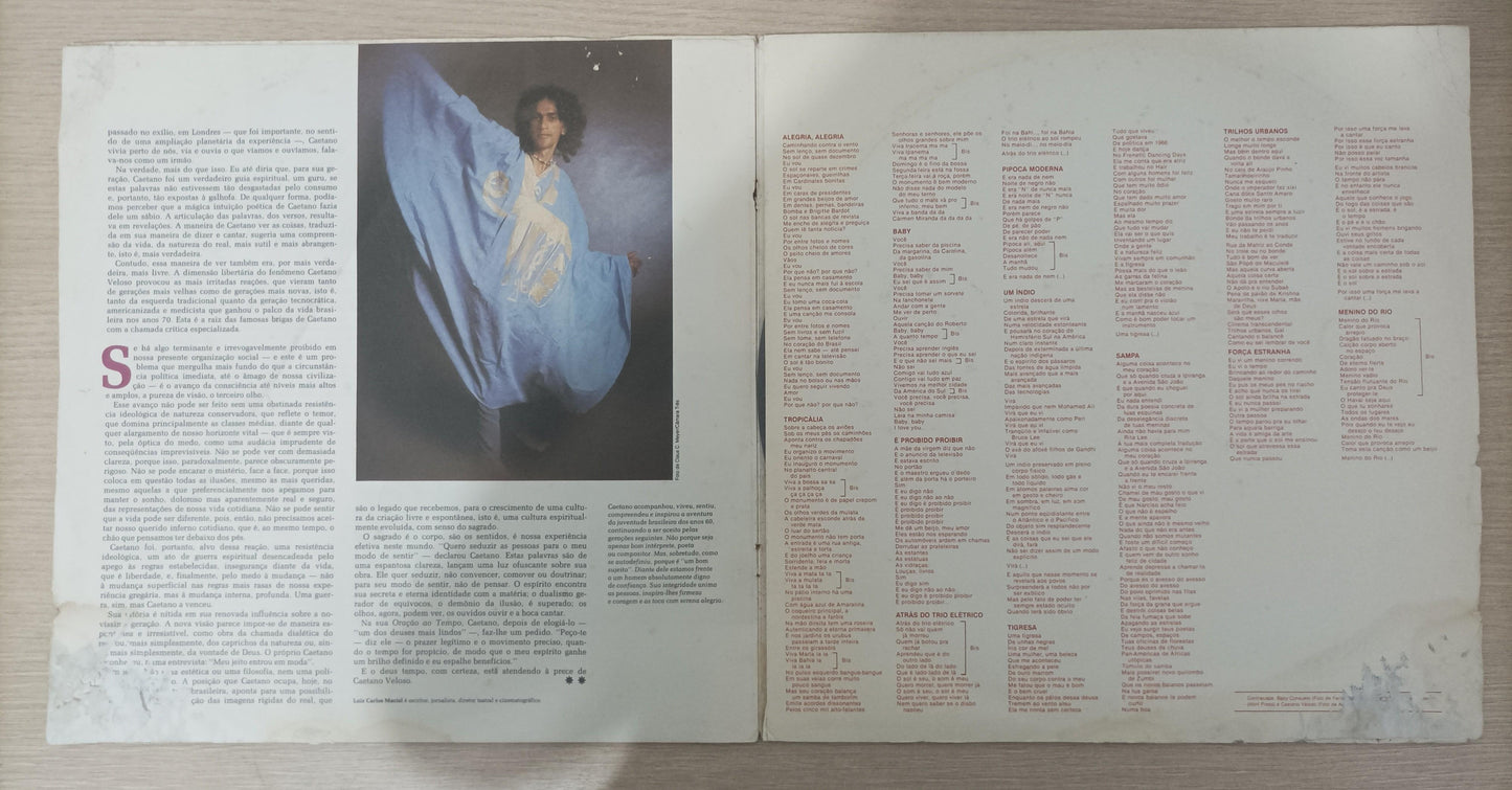 Lp Vinil Caetano Veloso História da MPB Capa Dupla