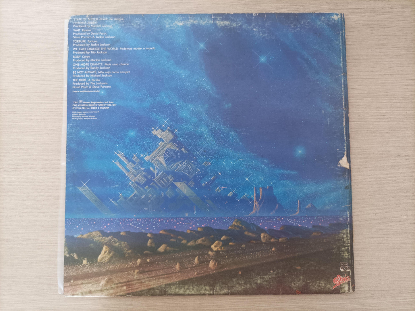 Lp Vinil Jacksons Victory Capa Dupla Com Encarte