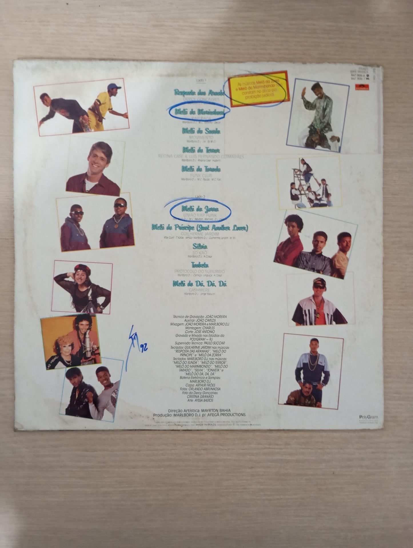 Lp Vinil DJ Marlboro Funk Brasil 2 Com Encarte