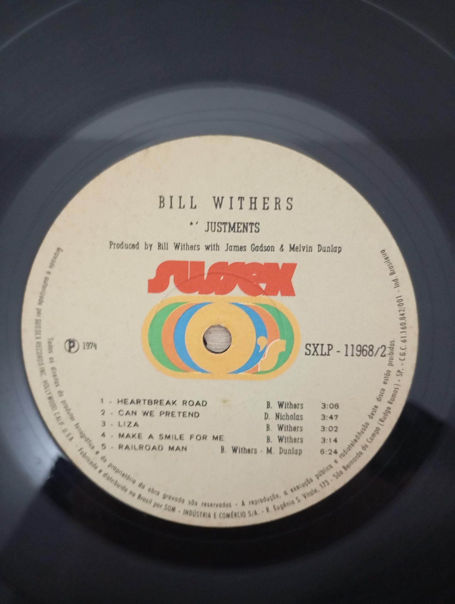 Lp Vinil Bill Winthers + ' Justments