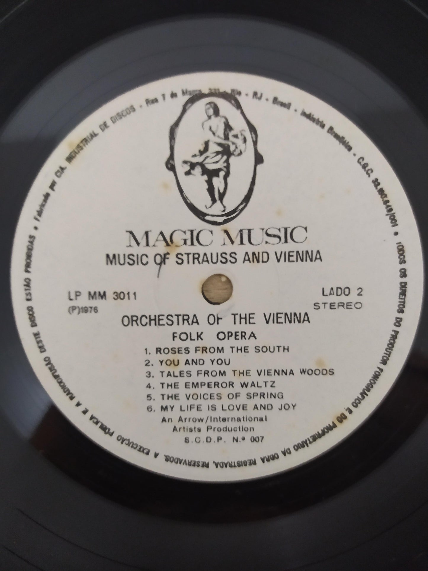 Lp Vinil Orchestra Of Vienna Folk Opera Strauss And Vienna