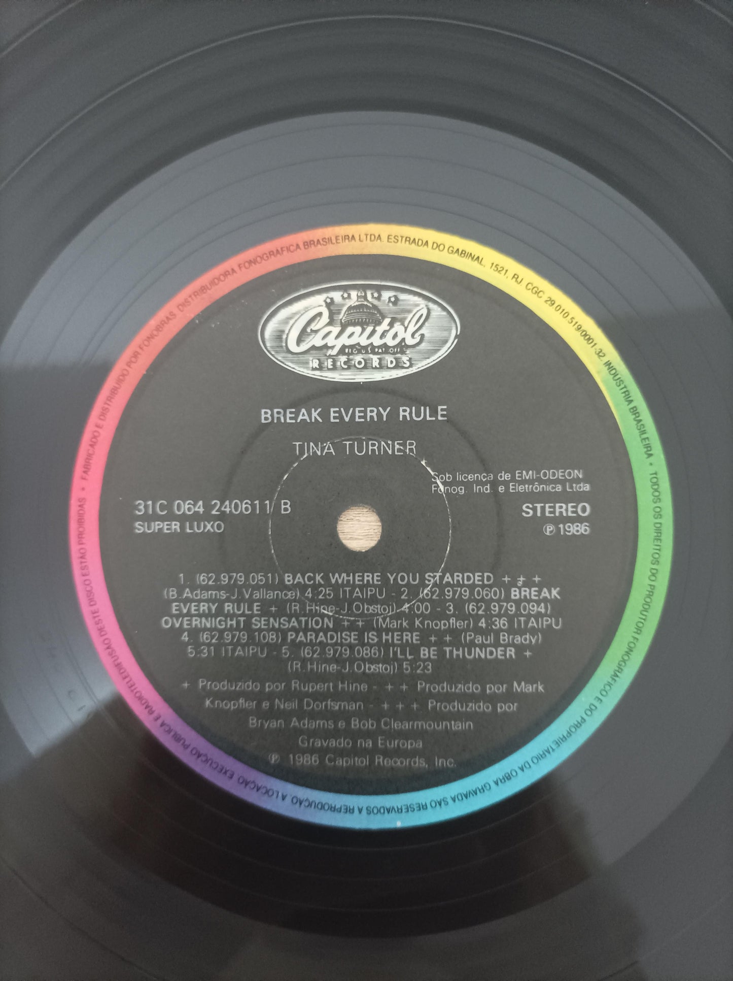 Lp Vinil Tina Turner Break Every Rule