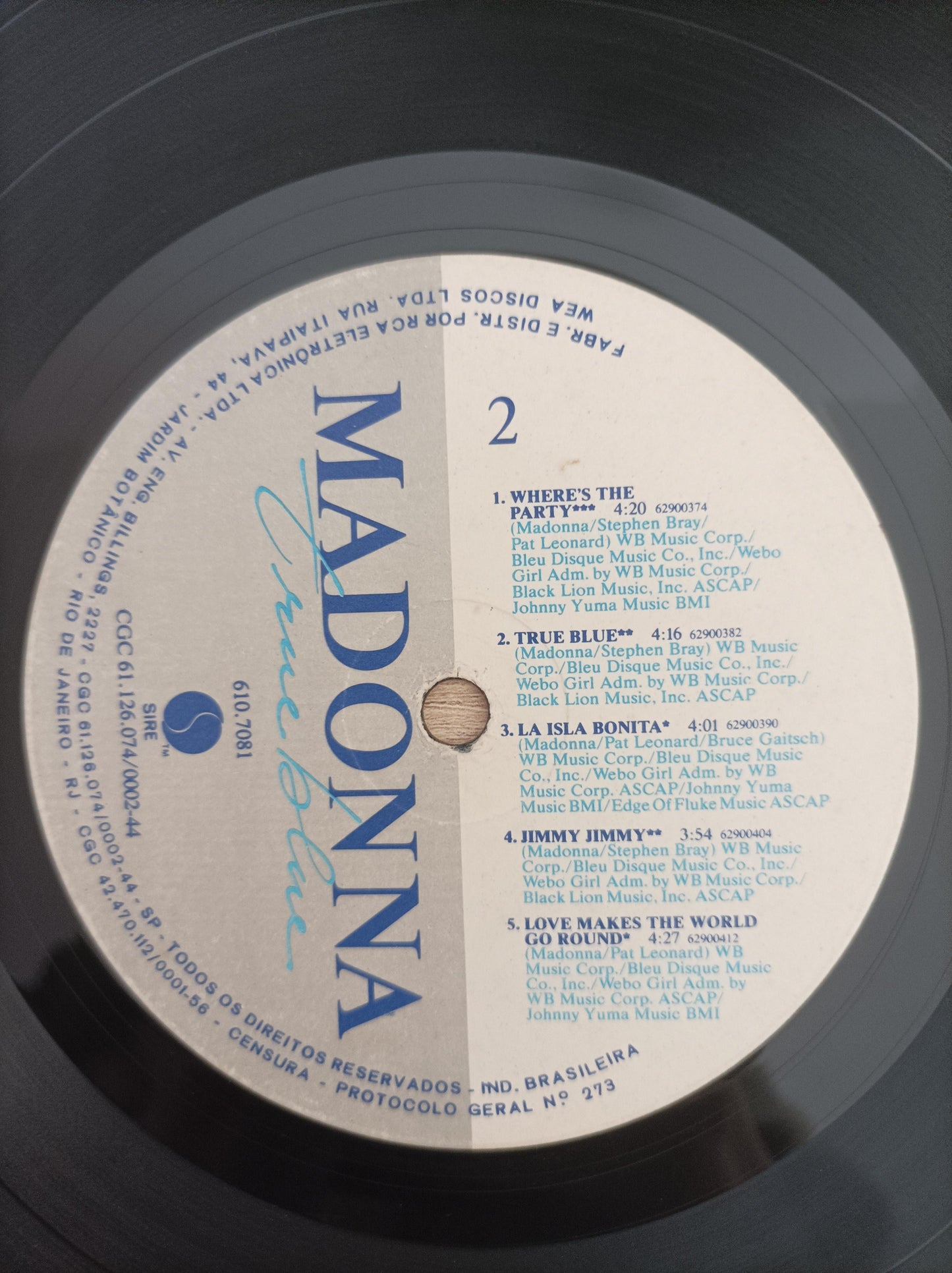 Lp Vinil Madonna True Blue