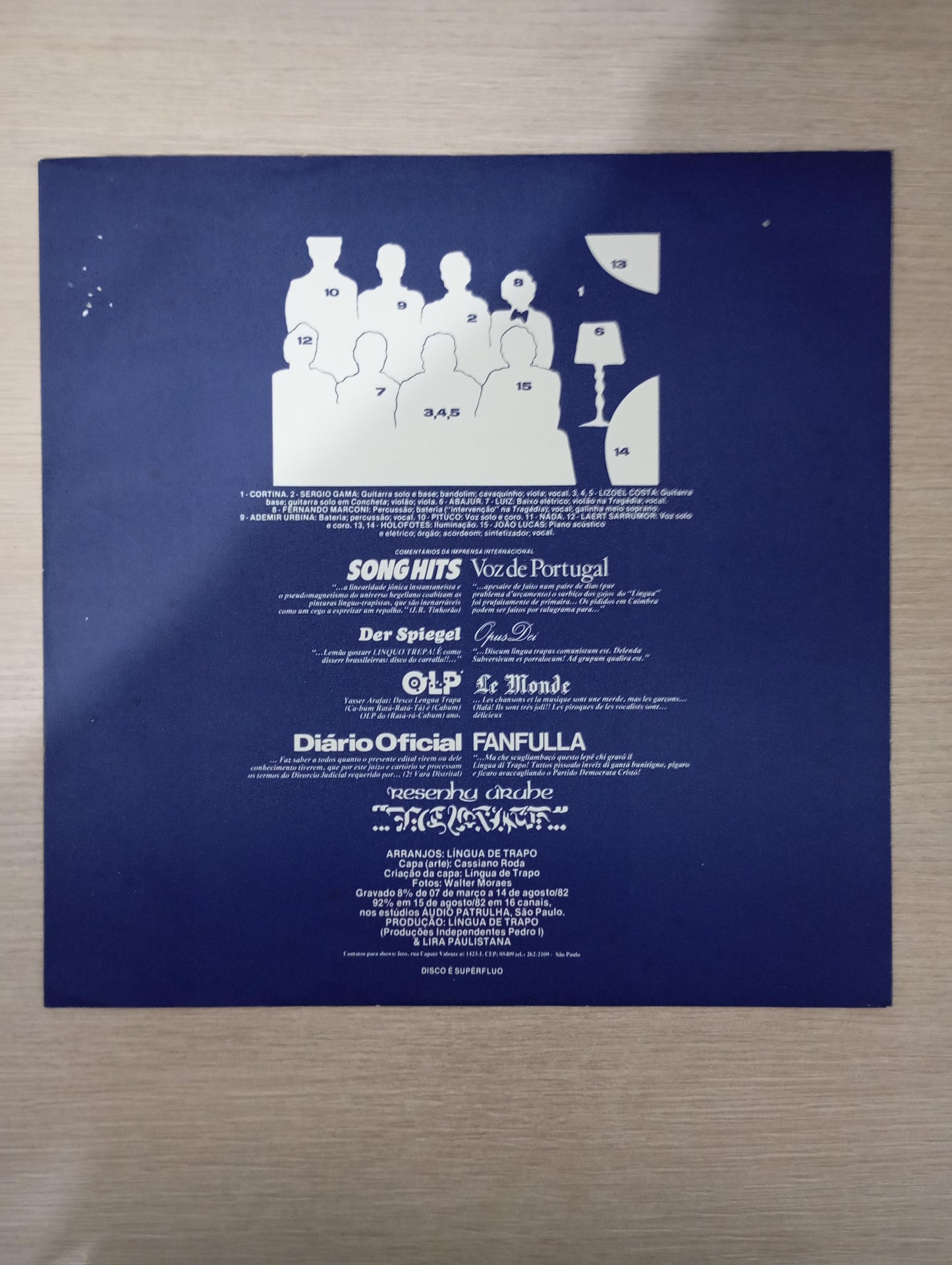 Lp Vinil Língua De Trapo 1982 Com Encartes