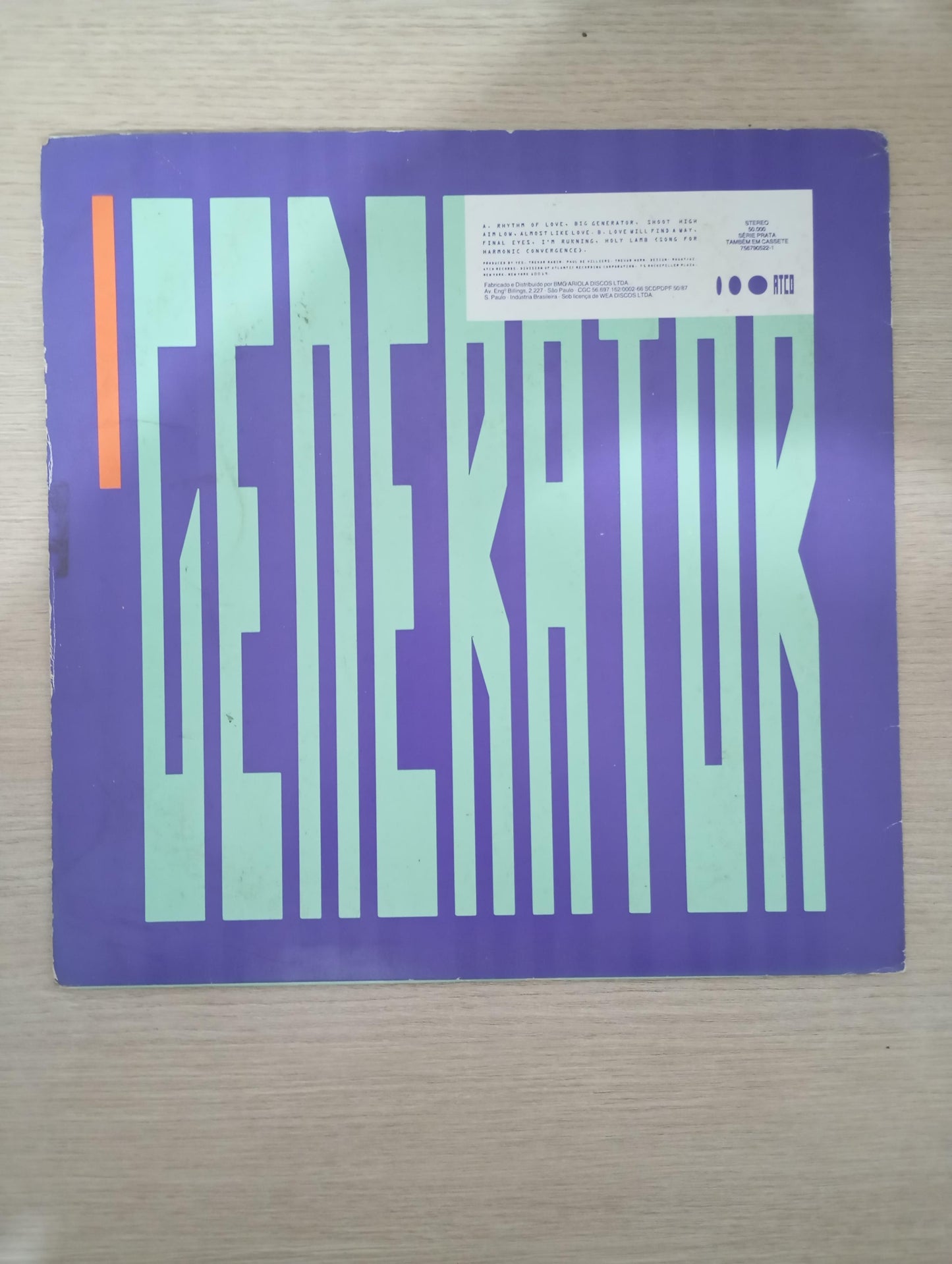 Lp Vinil Yes Big Generator Com Encarte