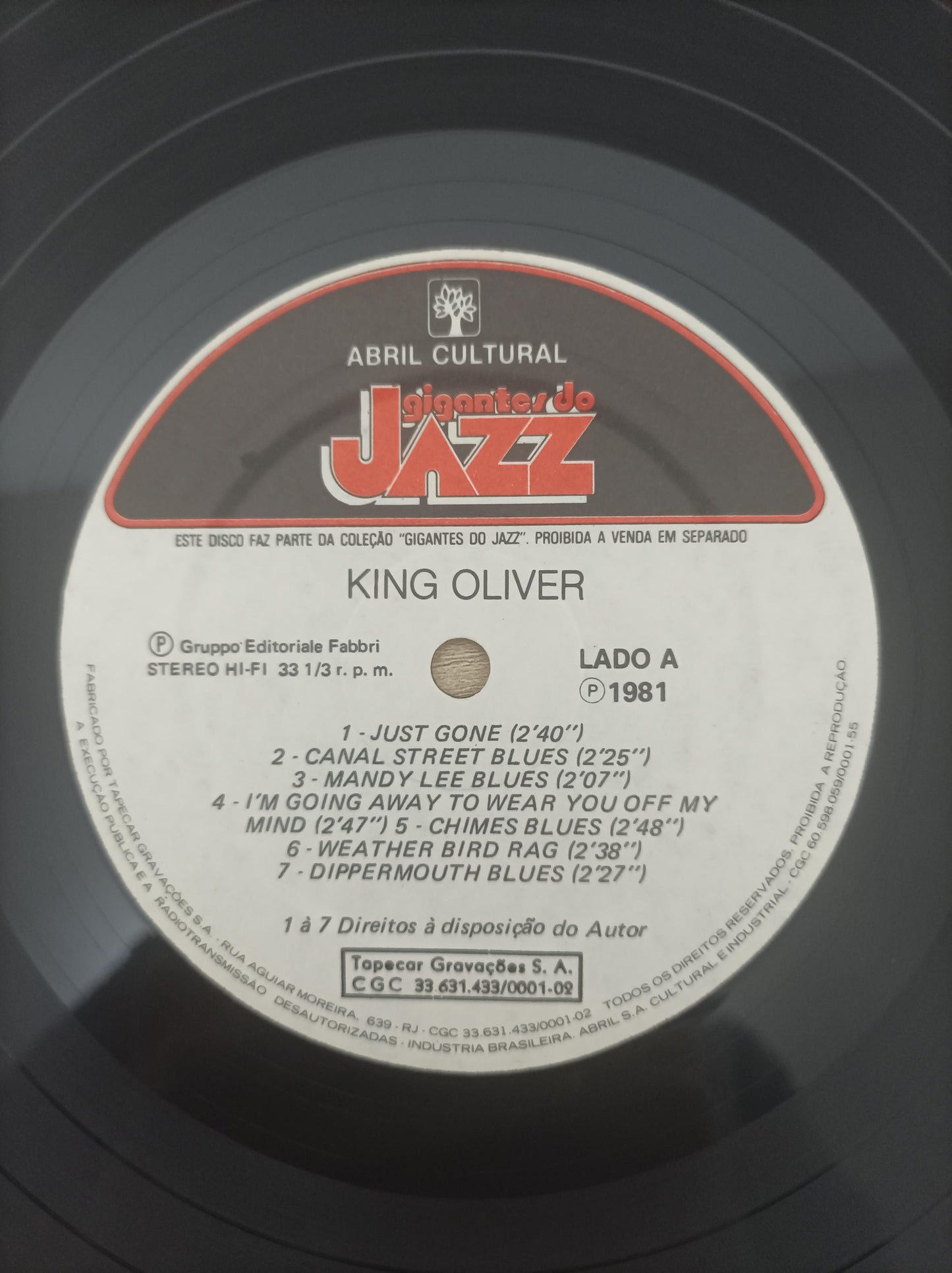 Lp Vinil King Oliver Gigantes do Jazz