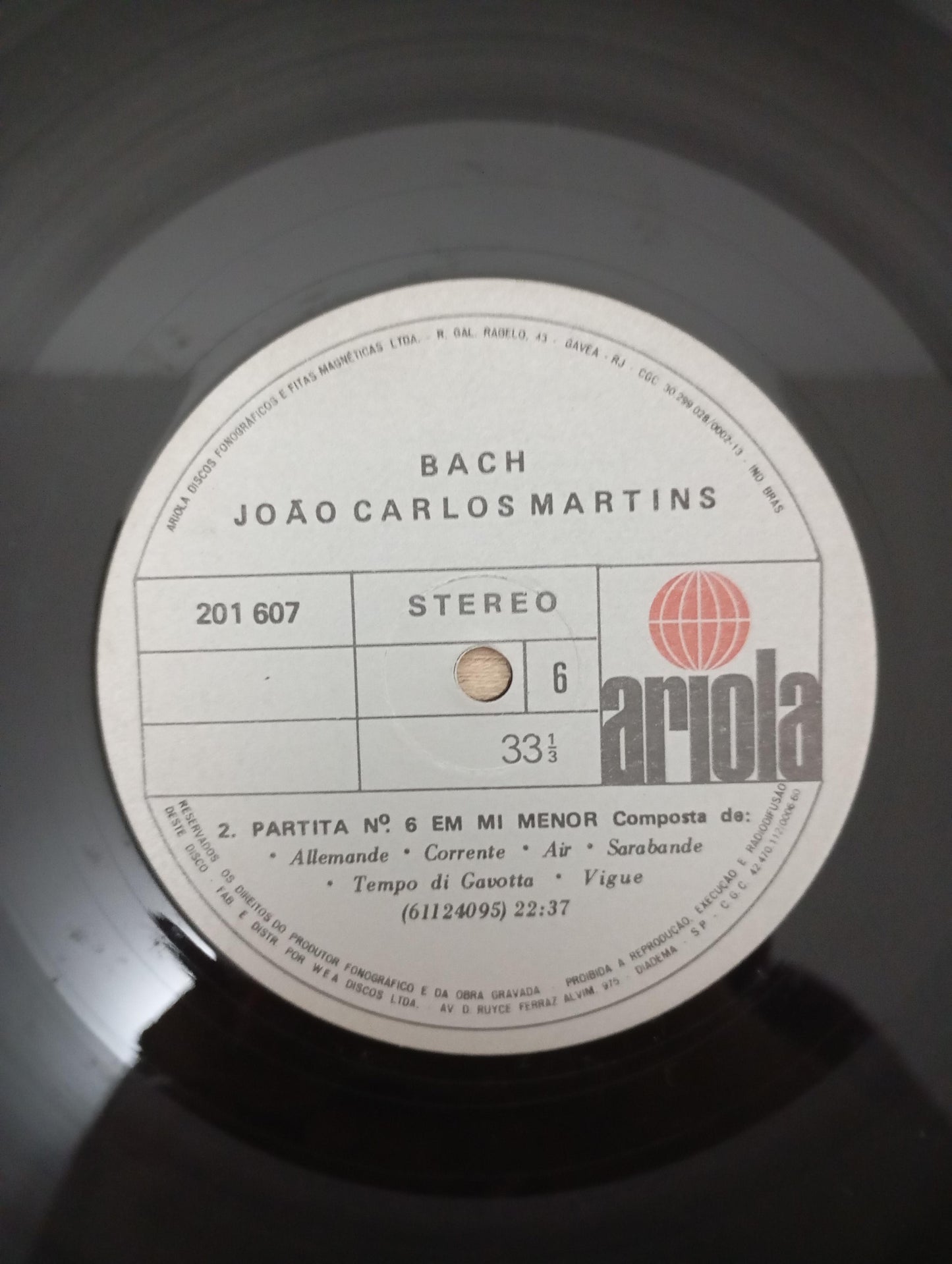 Lp Vinil João Carlos Martins Bach