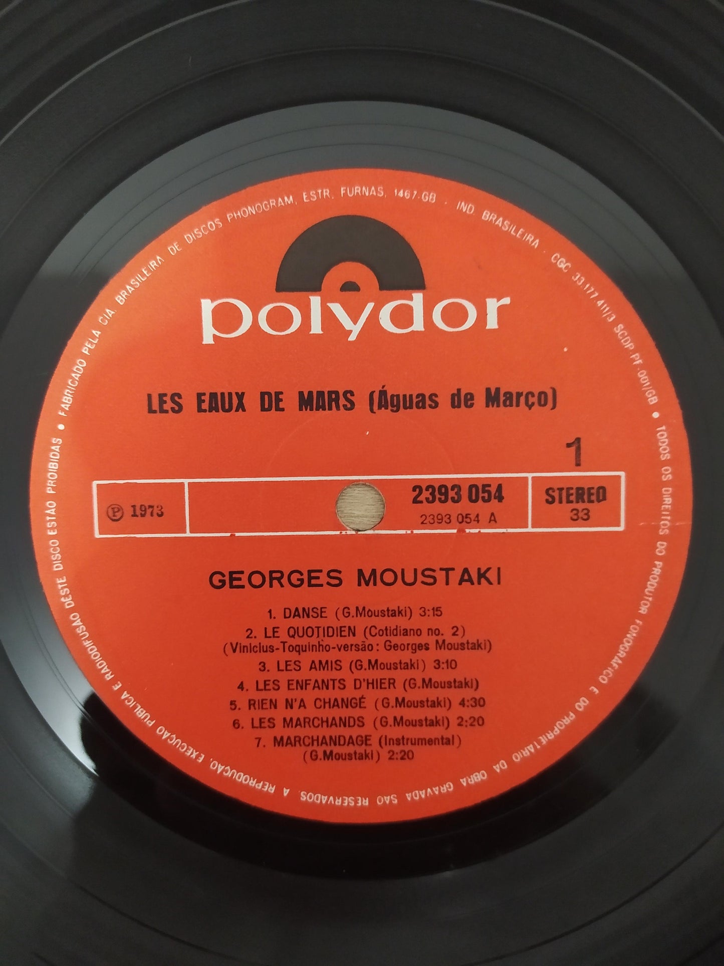 Lp Vinil Georges Moustaki Les Eaux De Mars (Águas De Março)