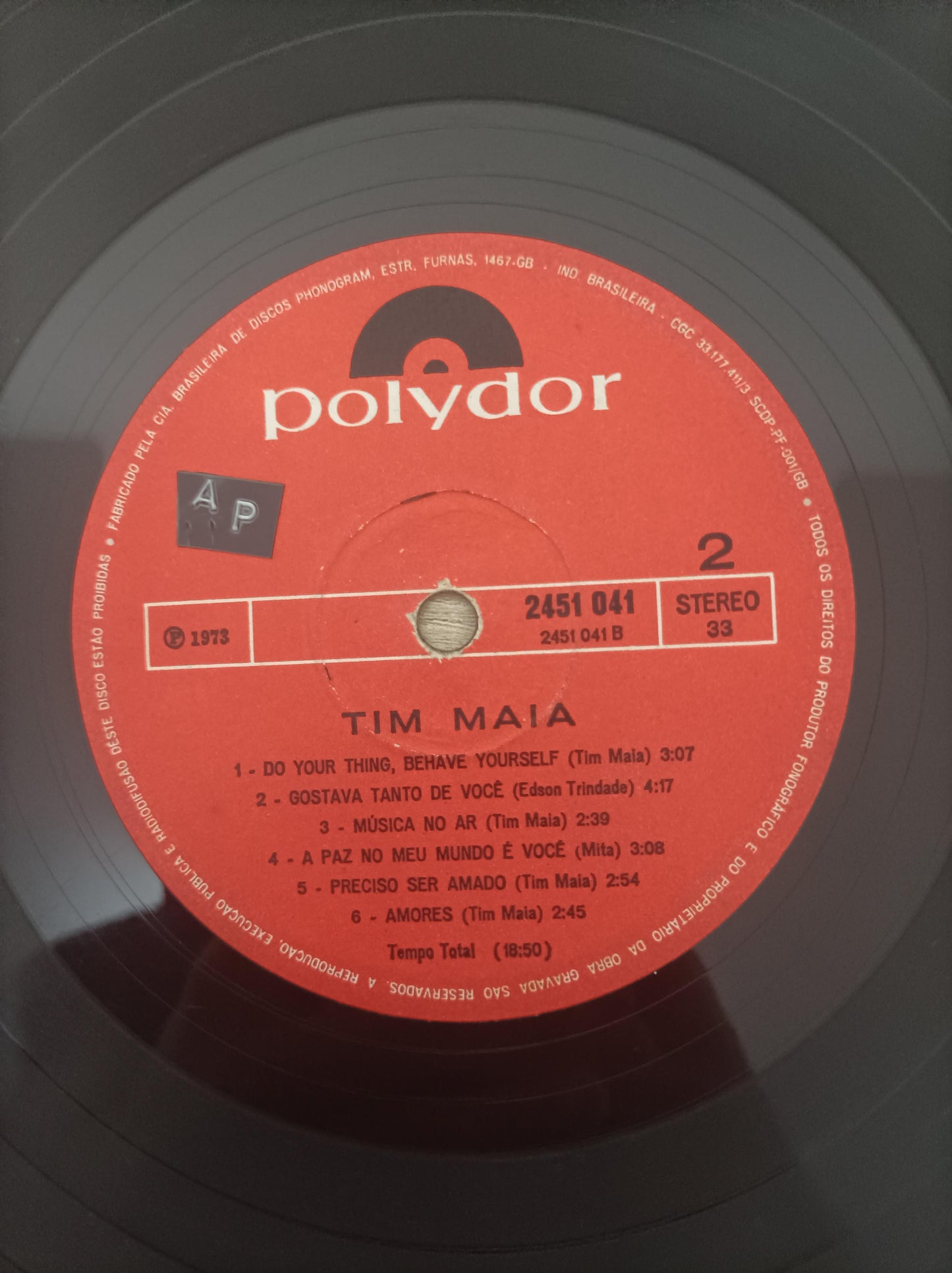 Lp Vinil Tim Maia 1973