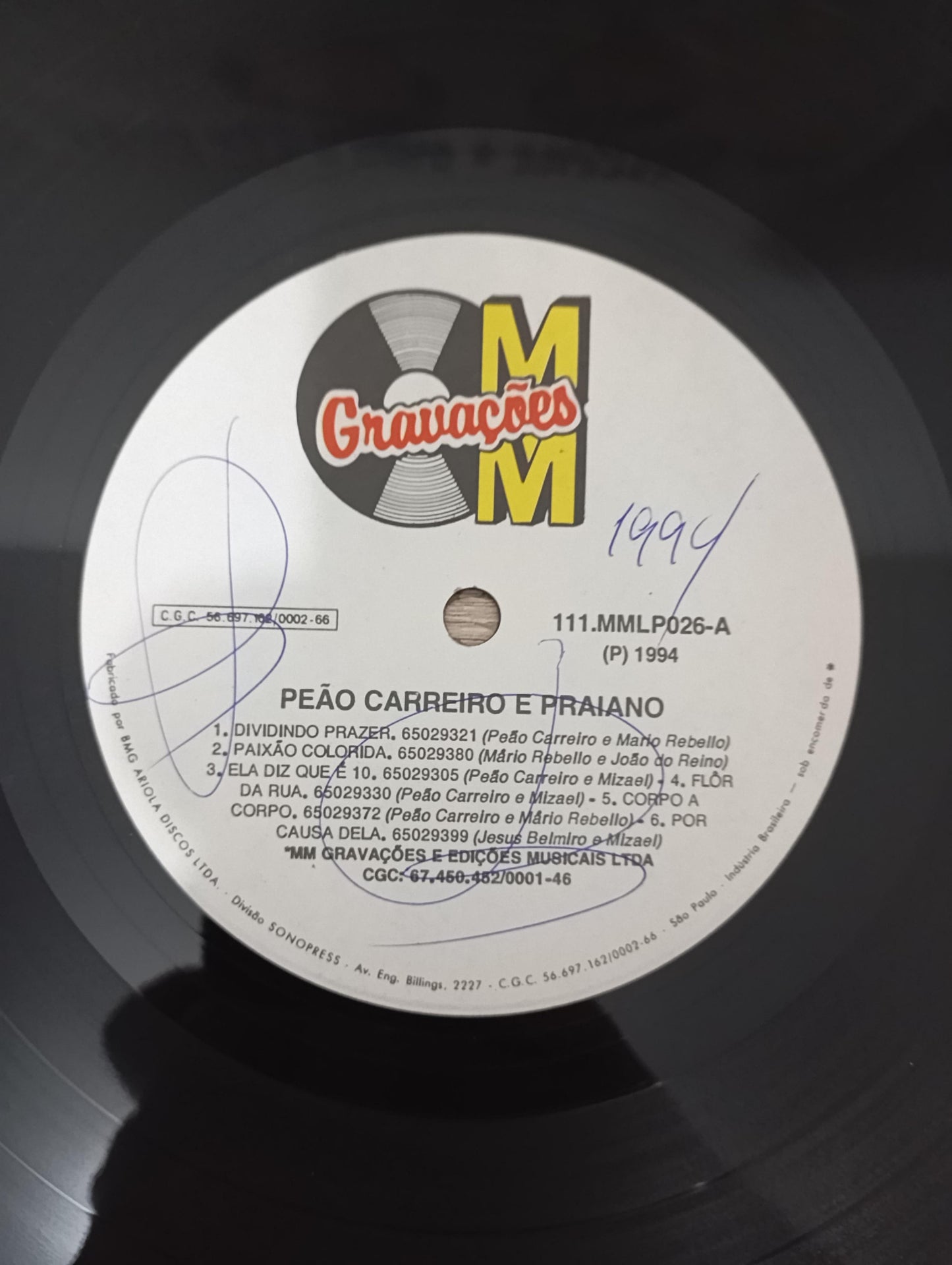 Lp Vinil Peão Carreiro e Praiano 1994