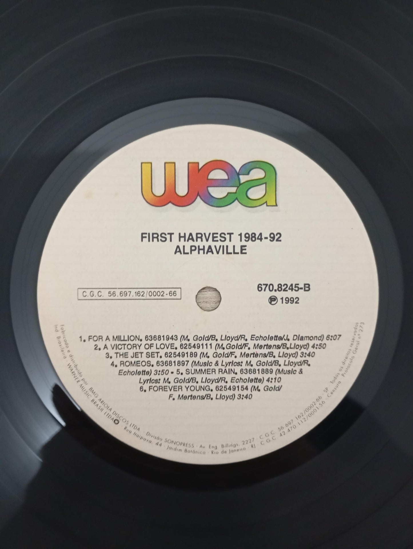 Lp Vinil Alphaville First Harvest 1984-92