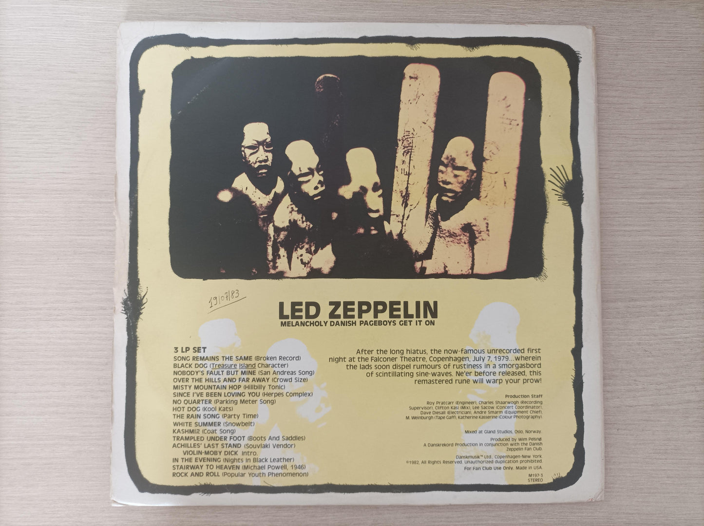Lp Vinil Led Zeppelin Melancholy Danish Triplo Importado
