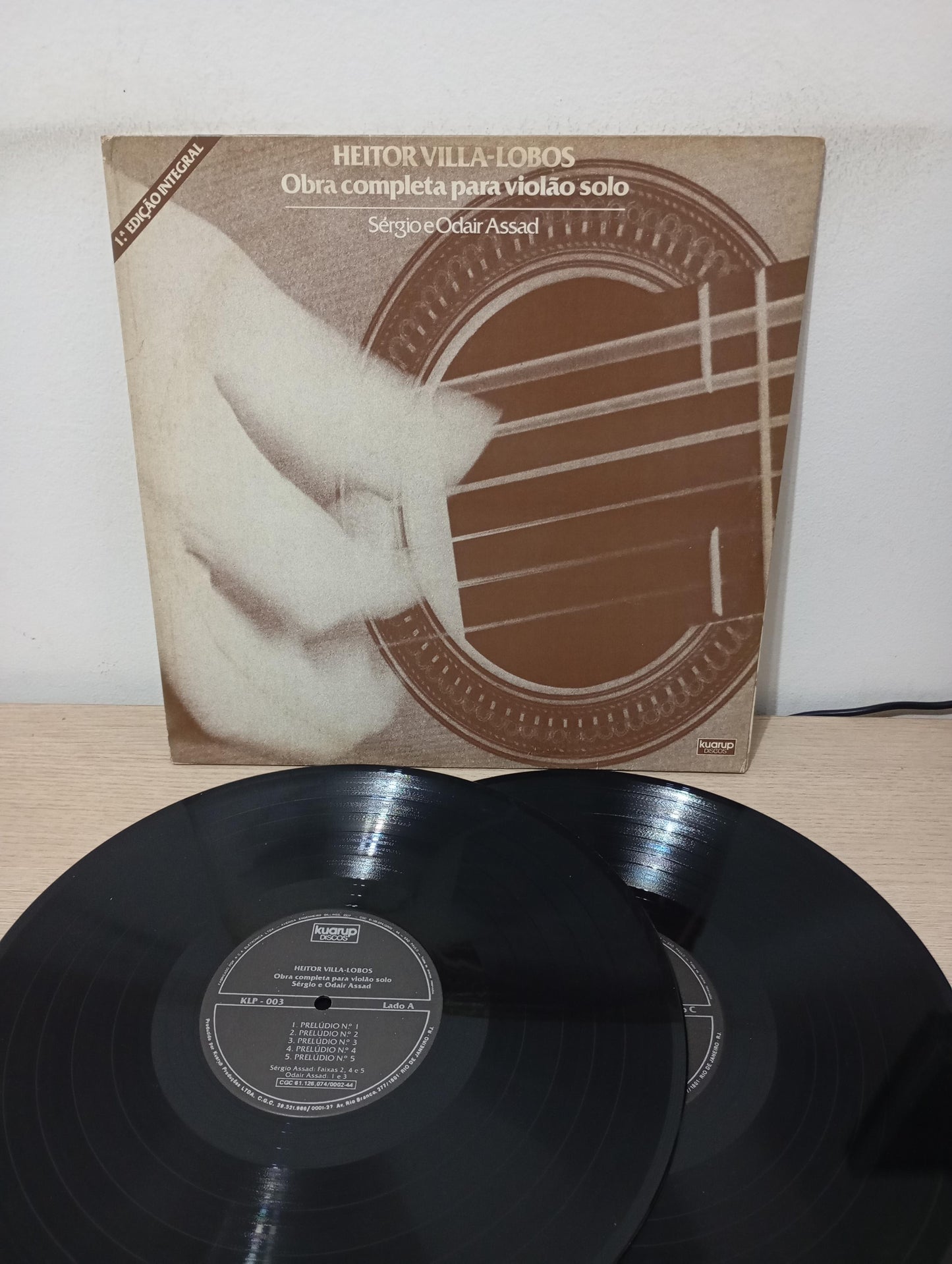 Lp Vinil Heitor Villa-Lobos Obra Completa Violão Solo Duplo
