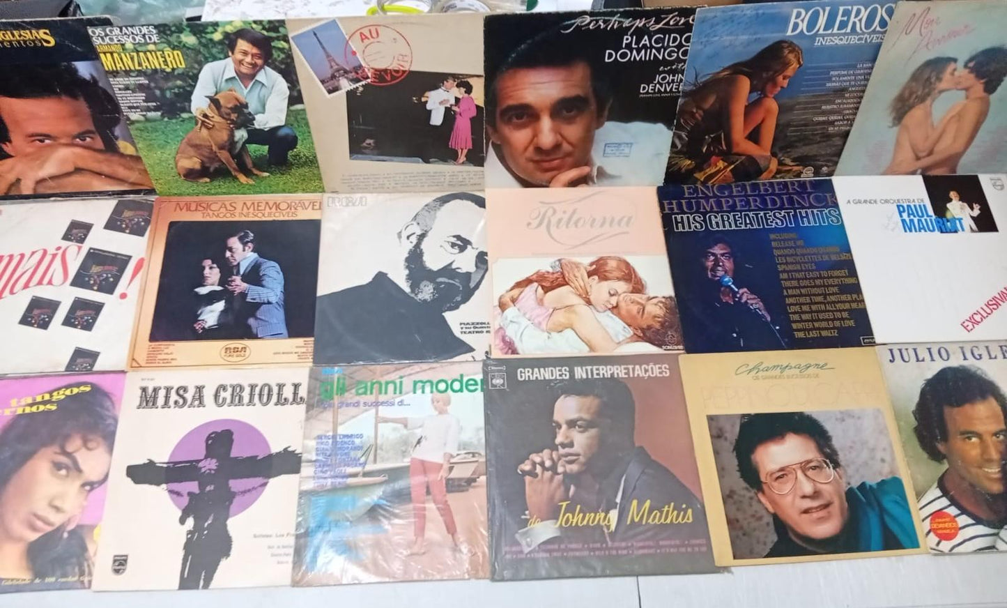 Lp Vinil Lote 18 Unidades Pop Latinas