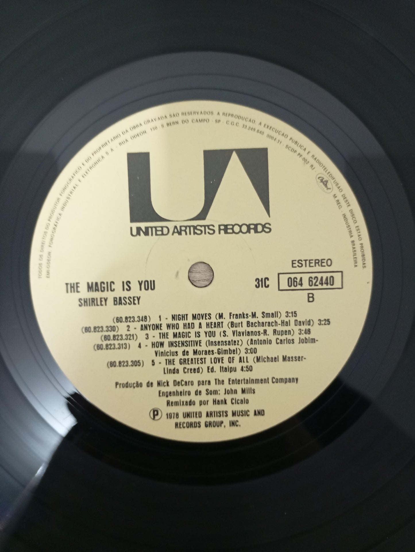 Lp Vinil Shirley Bassey The Magic Is You