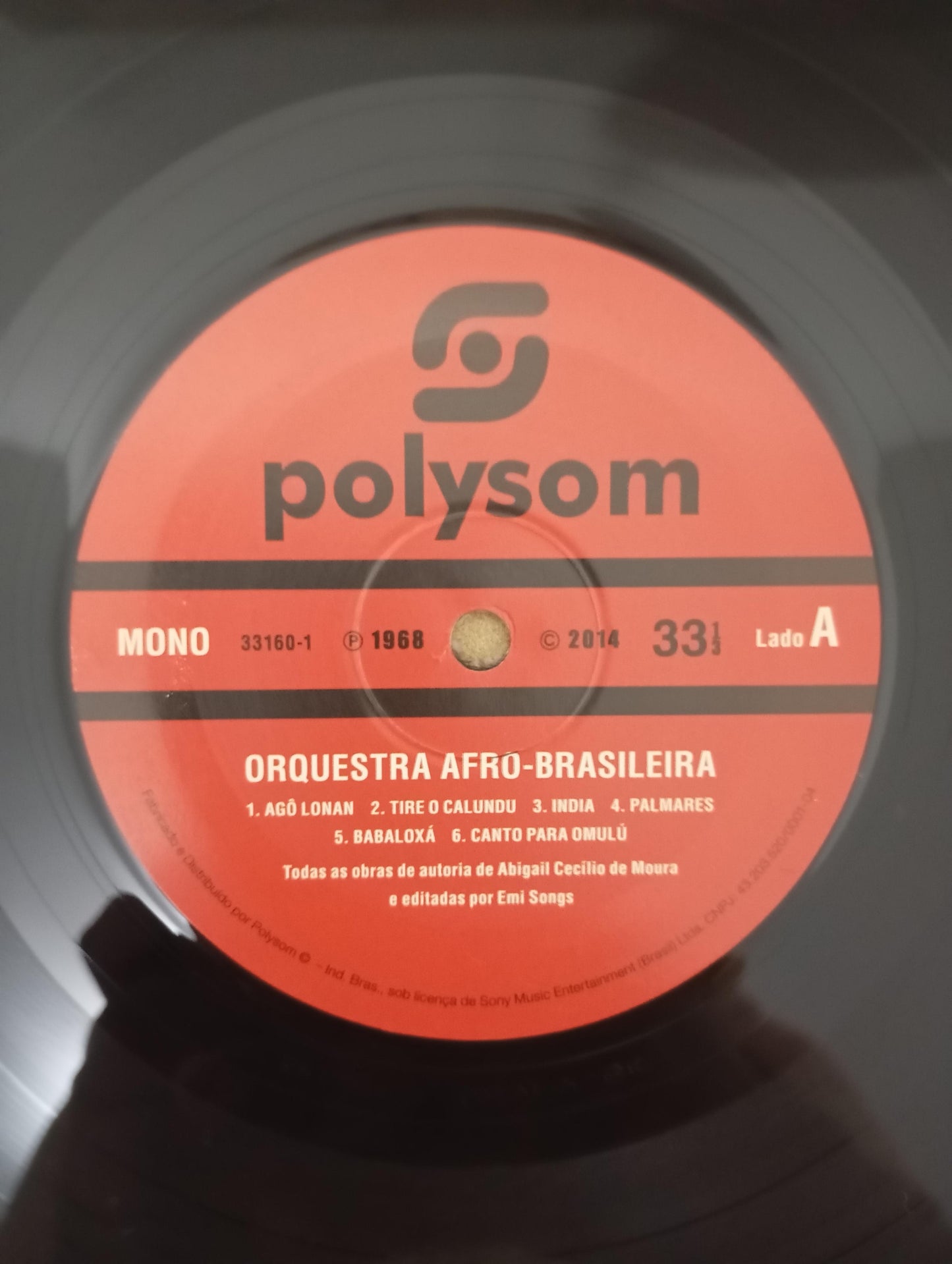 Lp Vinil Orquestra Afro-Brasileira 1968 / 2014 Com Encarte