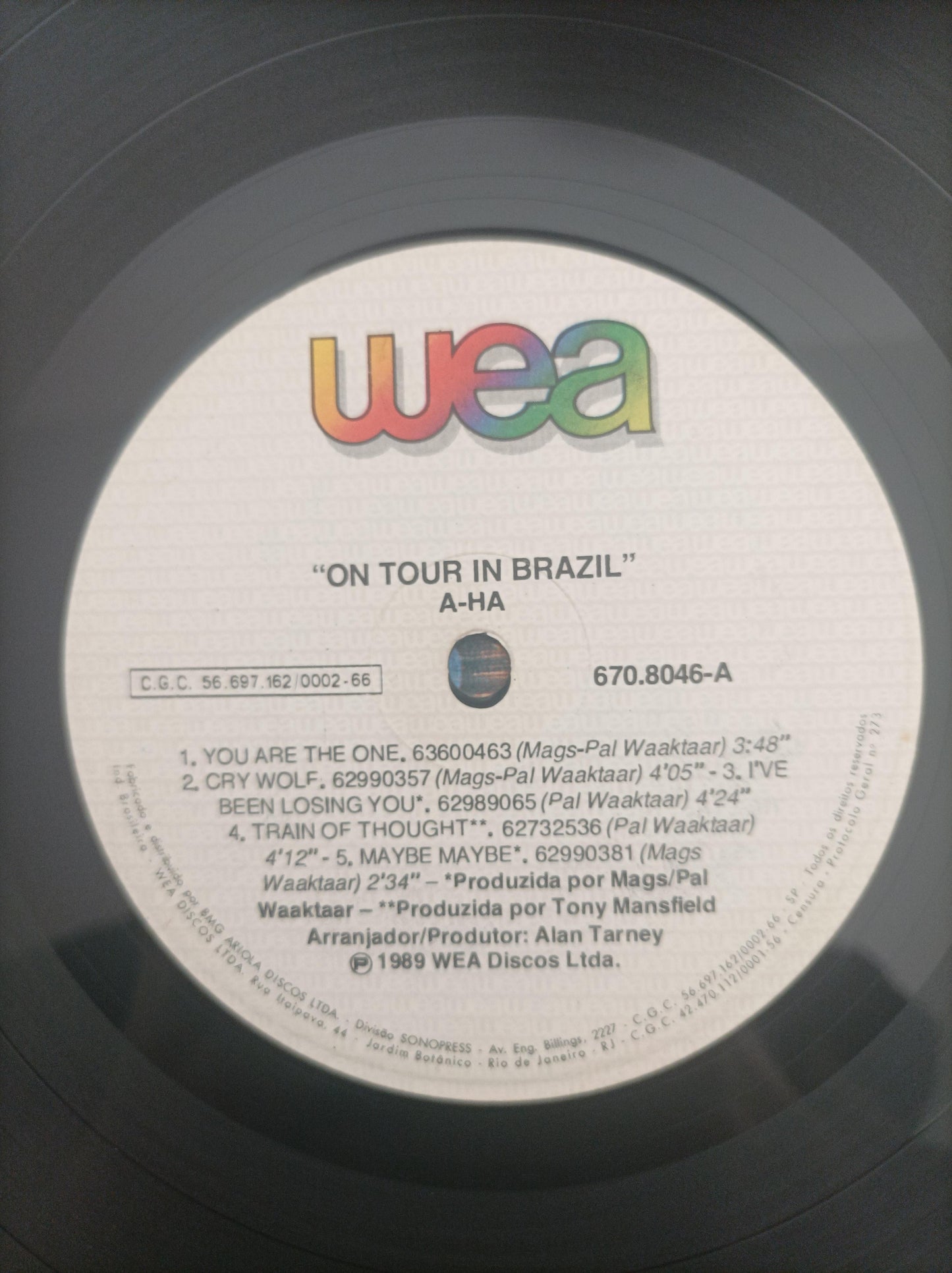 Lp Vinil a-ha On Tour In Brazil Com Encarte