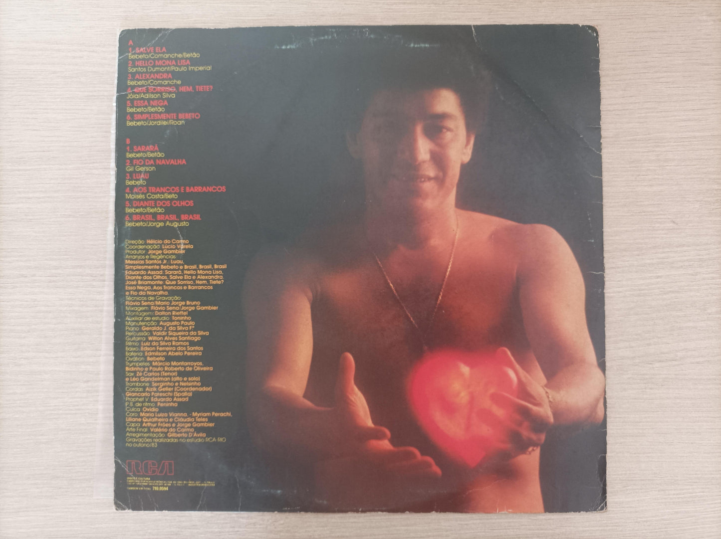 Lp Vinil Bebeto Simplesmente Bebeto Com Encarte