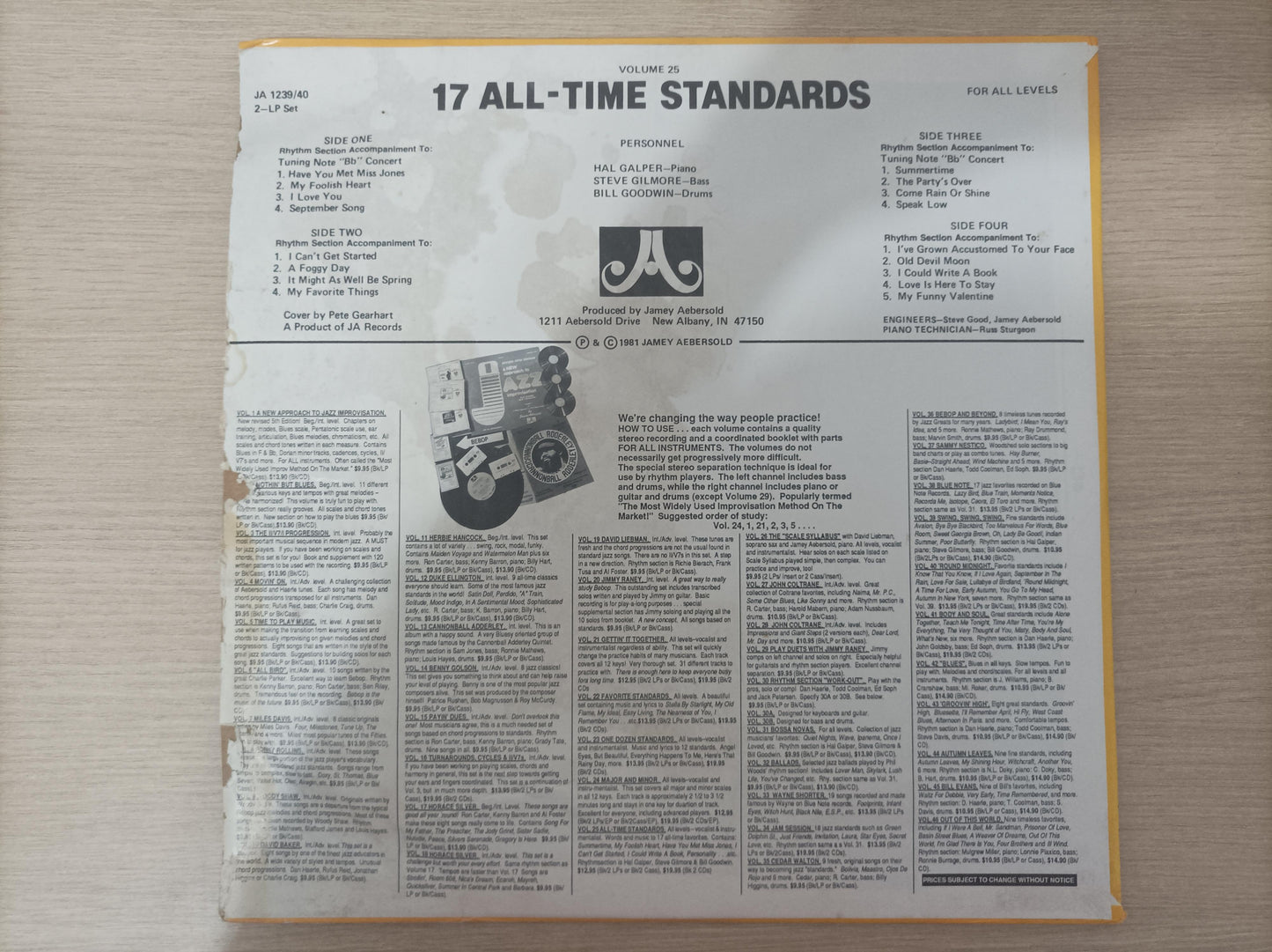 Lp Vinil 17 All-Time Standards Duplo Importado
