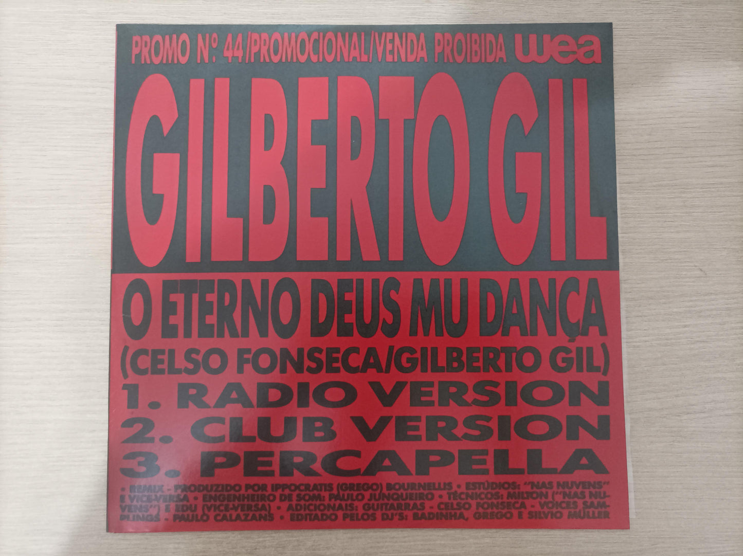 Lp Vinil Promo 44 Gilberto Gil & Ed Motta