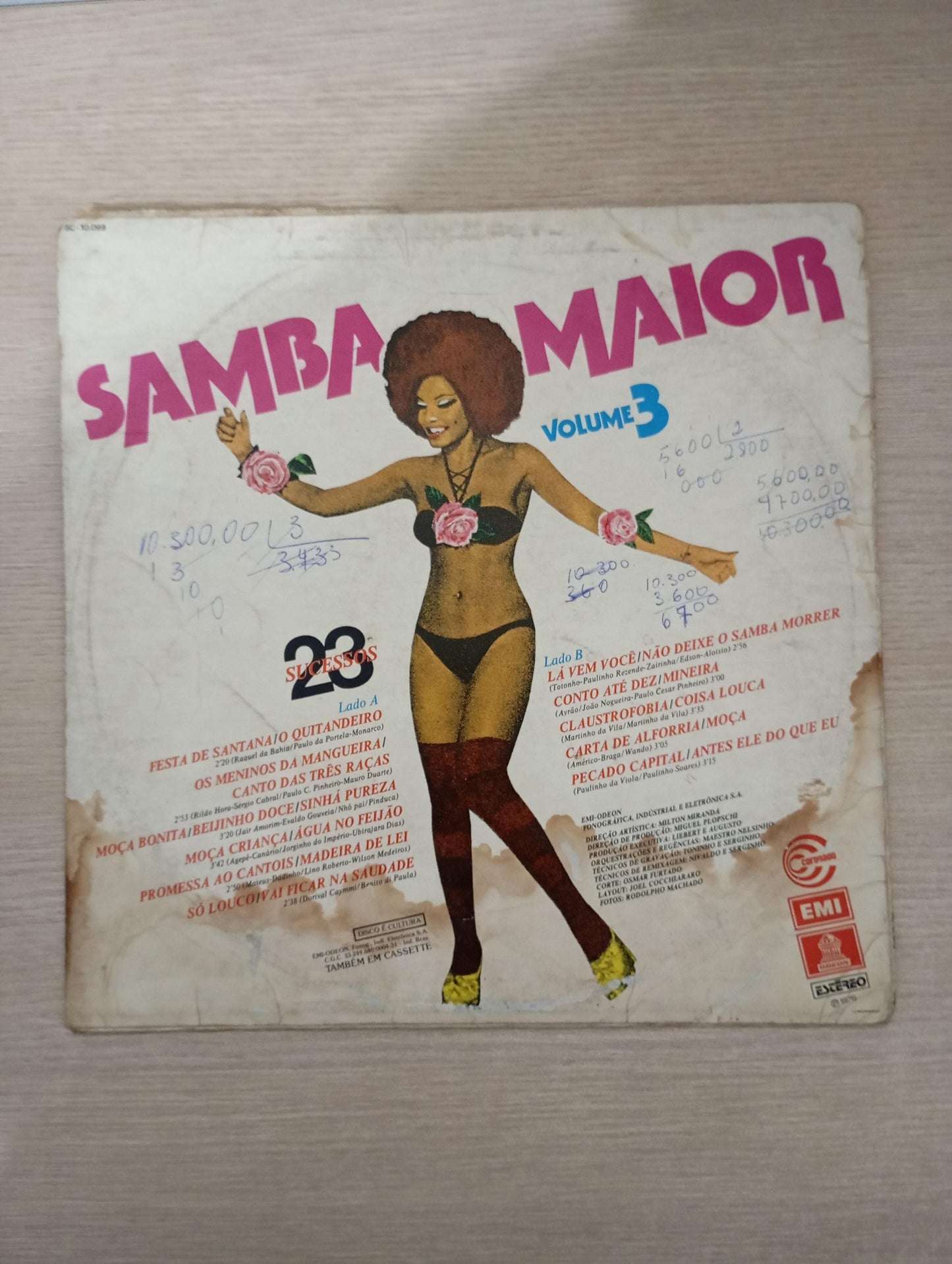 Lp Vinil Conjunto Samba Maior Samba Maior Volume 3