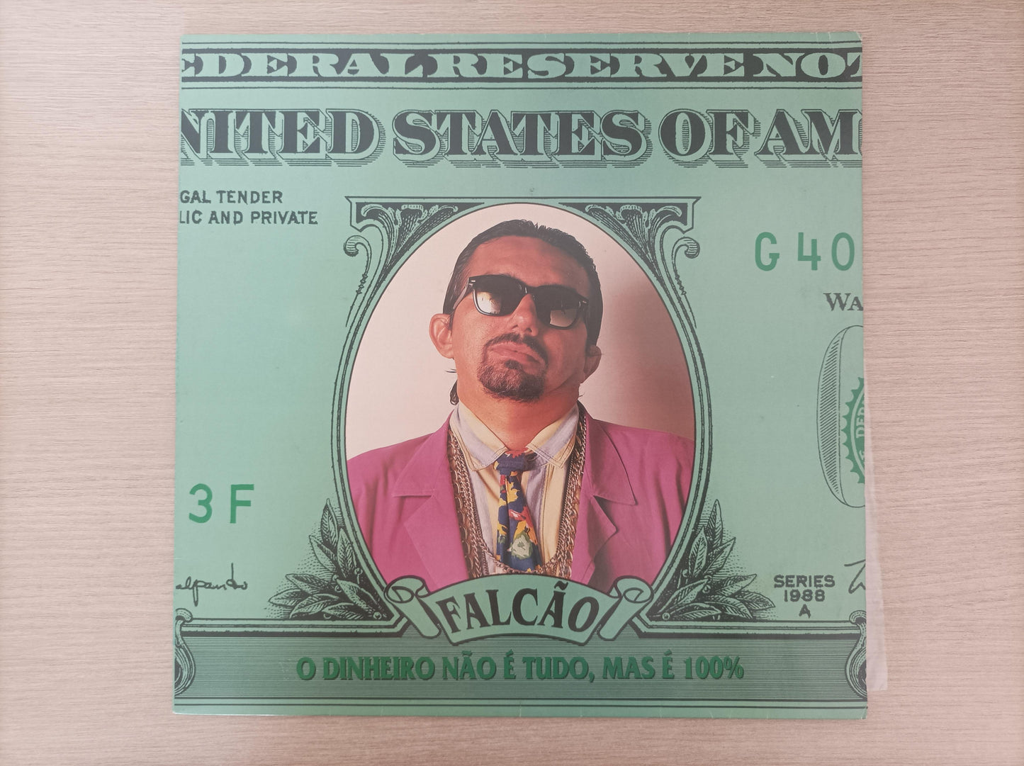 Lp Vinil Falcão O Dinheiro Não É Tudo Mas É 100% Com Encarte